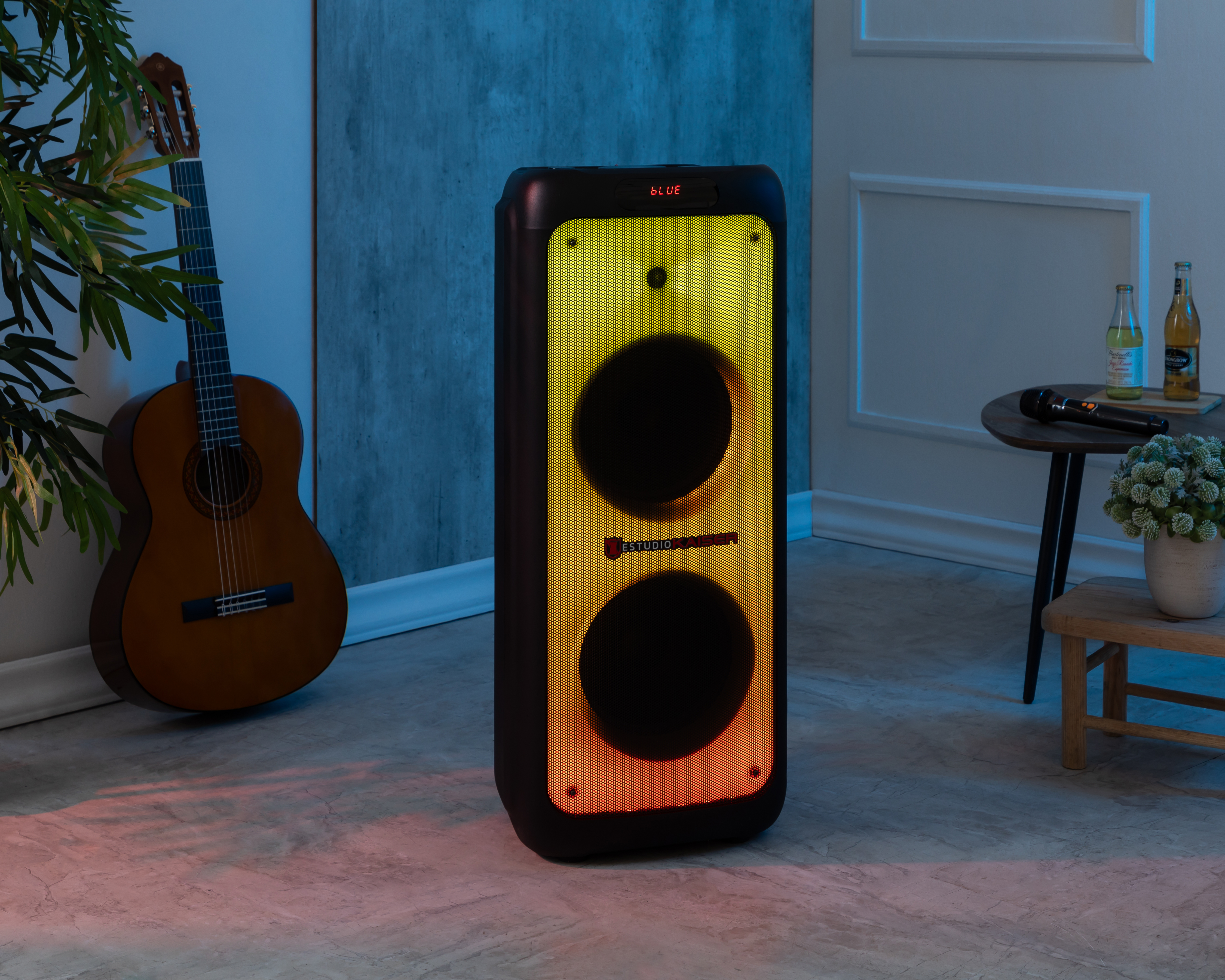 Foto 6 pulgar | Foto 5 | Bocina Bafle Estudio Kaiser KXB-5010 60 W con Micrófono Inalámbrico