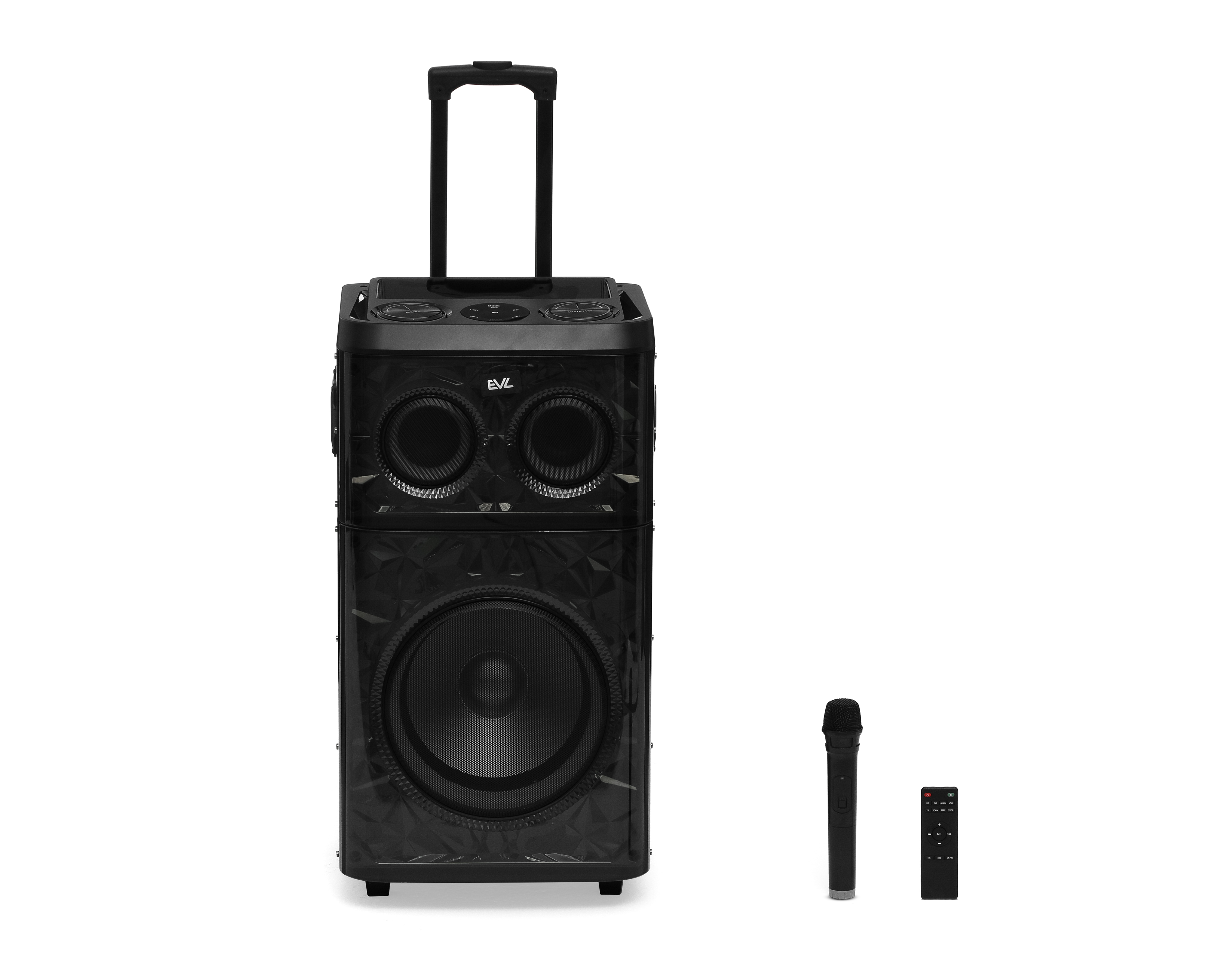 Bocina Bluetooth EVL BF12-02 100 W con Luces