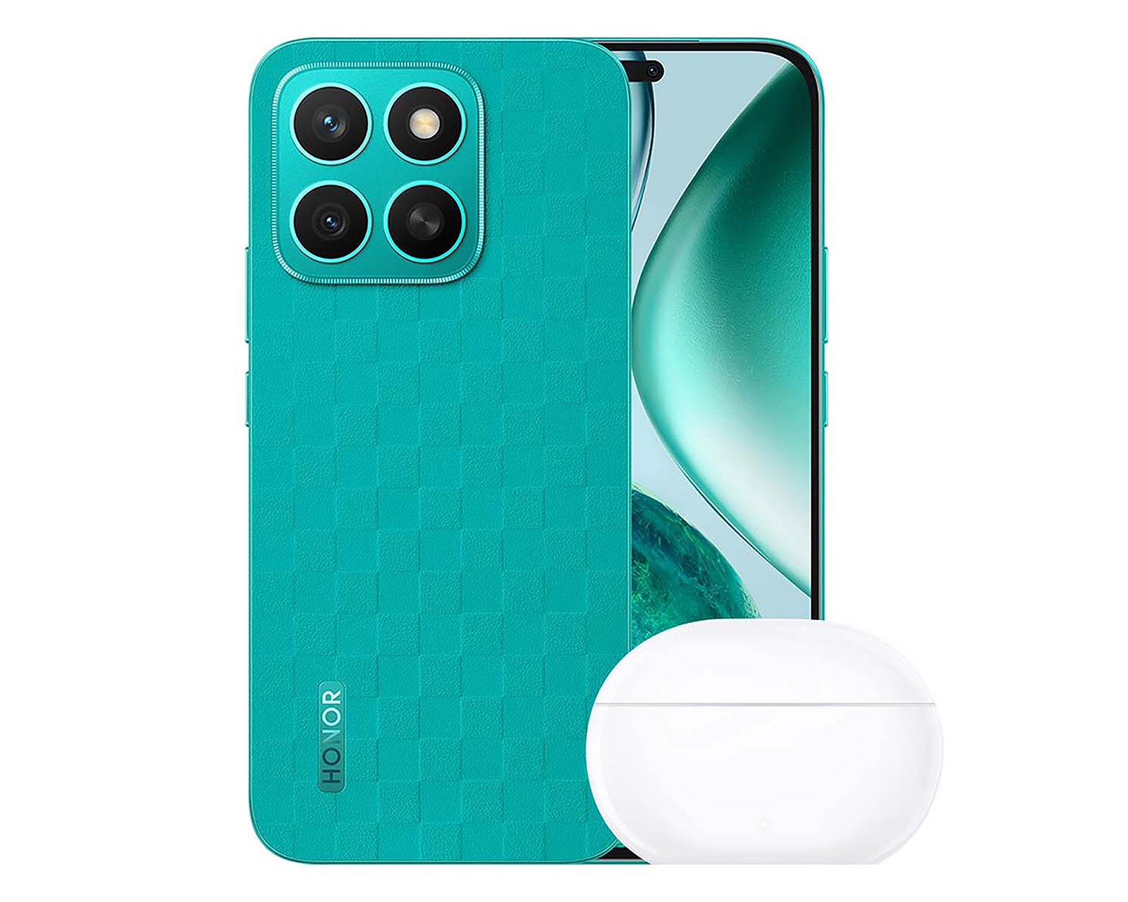 Foto 2 pulgar | Foto 1 | Celular Honor X8c Liberado 256 GB Verde + Choice Earbuds X7i