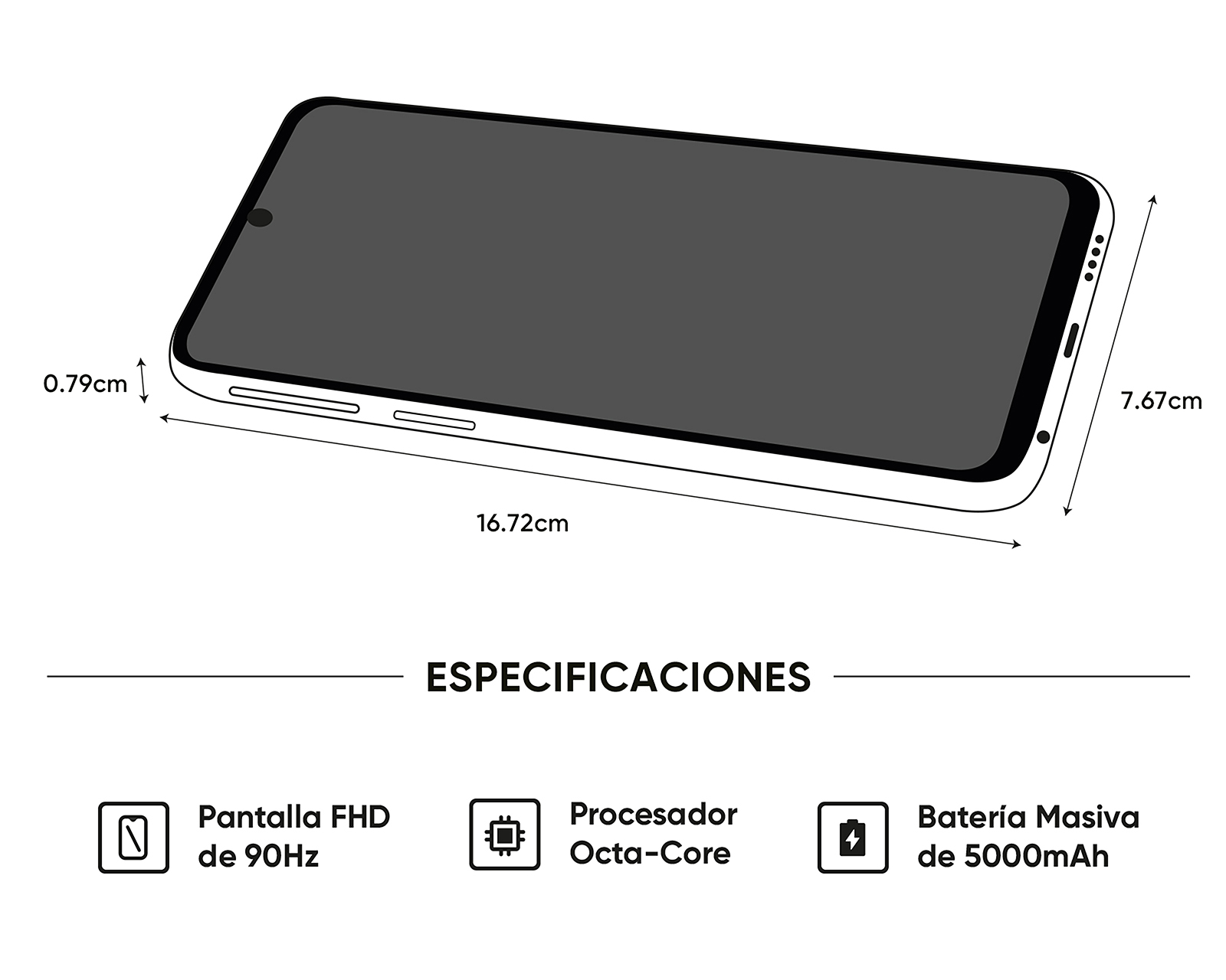 Foto 9 pulgar | Foto 8 | Celular Realme Note 60 Liberado 128 GB Azul