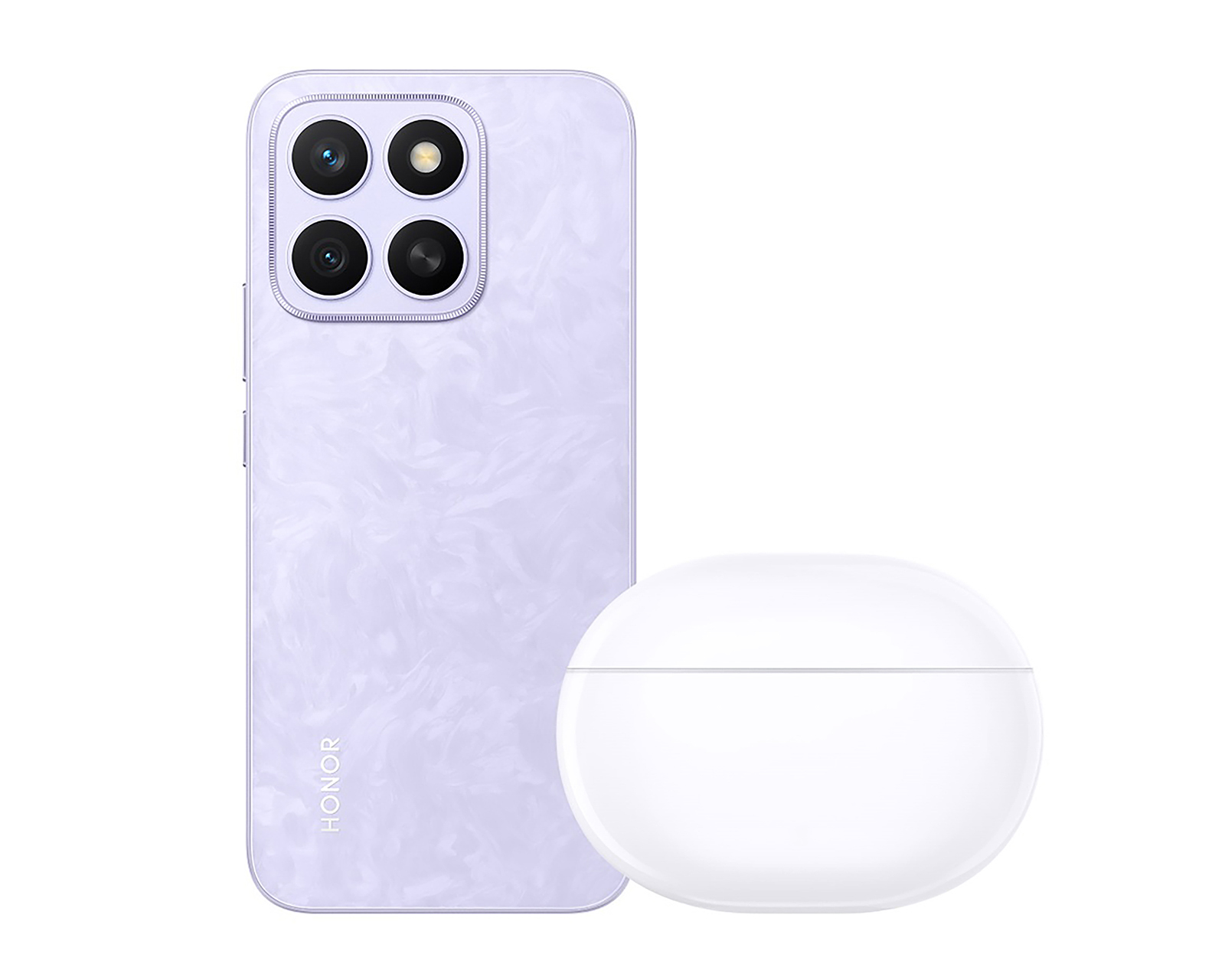 Foto 3 pulgar | Foto 2 | Movistar Honor X8C 256 GB Morado + Honor Choice Earbuds X7i