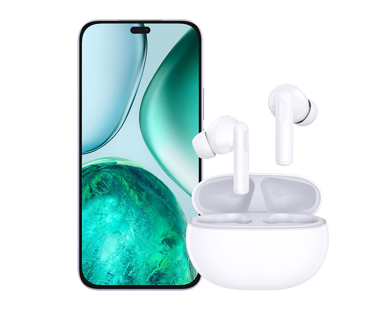 Foto 4 pulgar | Foto 3 | Movistar Honor X8C 256 GB Morado + Honor Choice Earbuds X7i