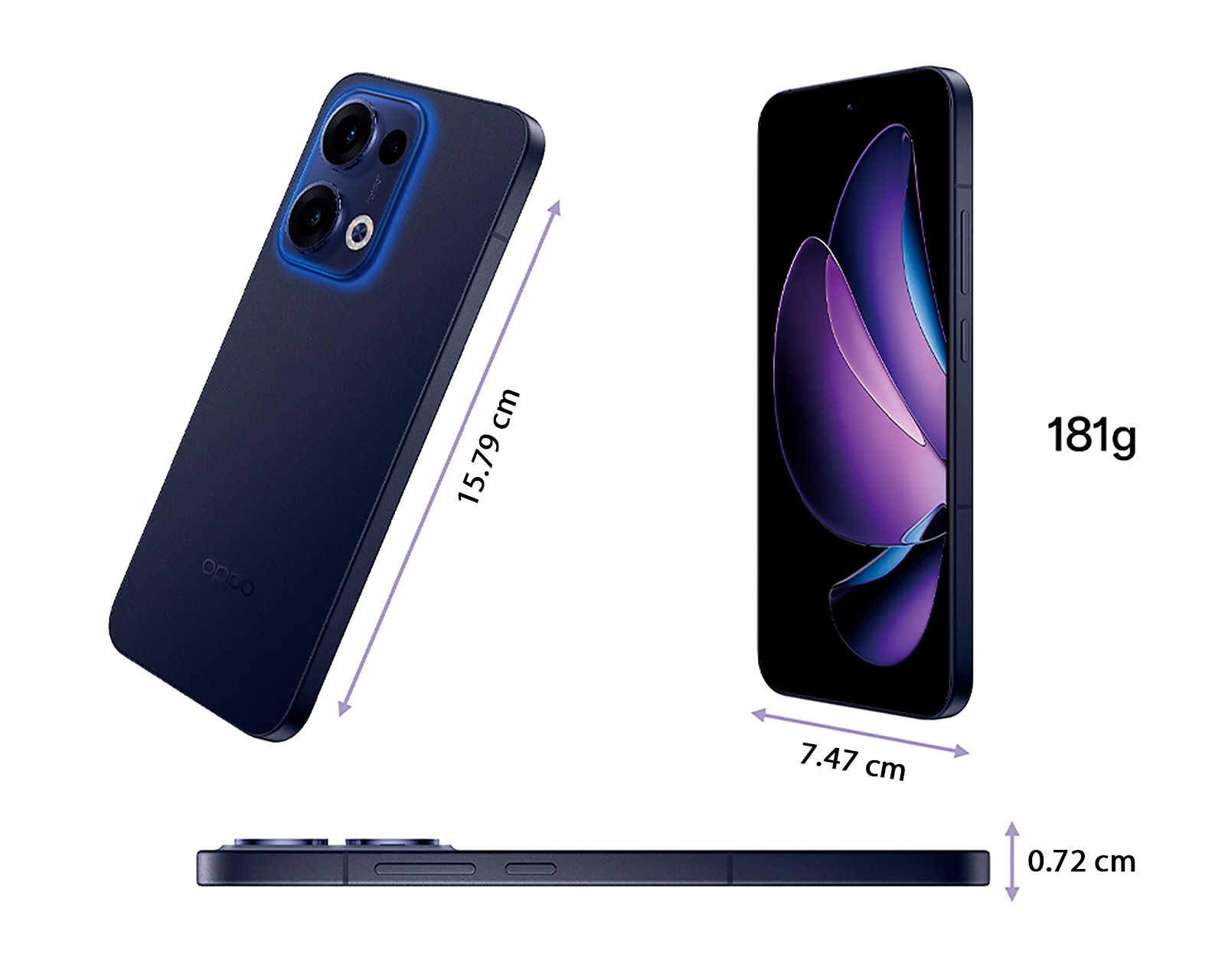 Foto 6 pulgar | Foto 5 | Telcel OPPO Reno 13 5G 512 GB Azul