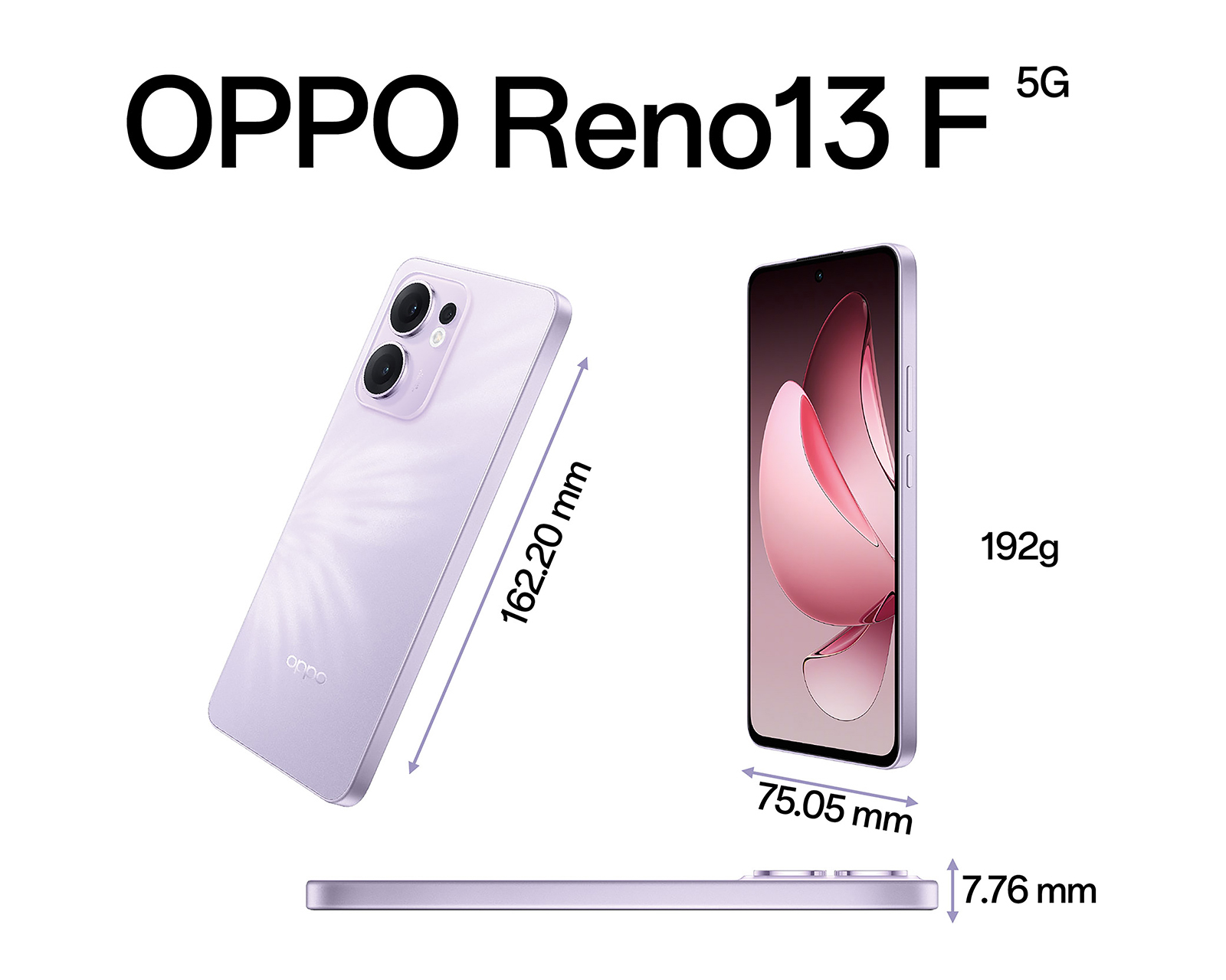 Foto 8 pulgar | Foto 7 | AT&T OPPO Reno13 F 5G 256 GB Lila