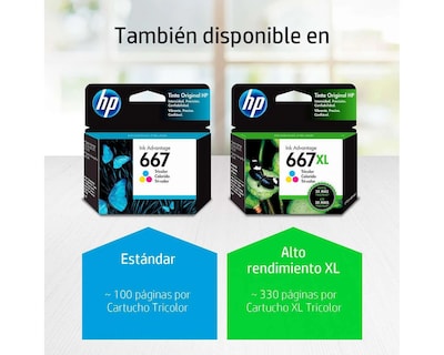 Foto 3 | Foto 3 | Cartucho de Tinta HP 667 Tricolor Original 3YM78AL