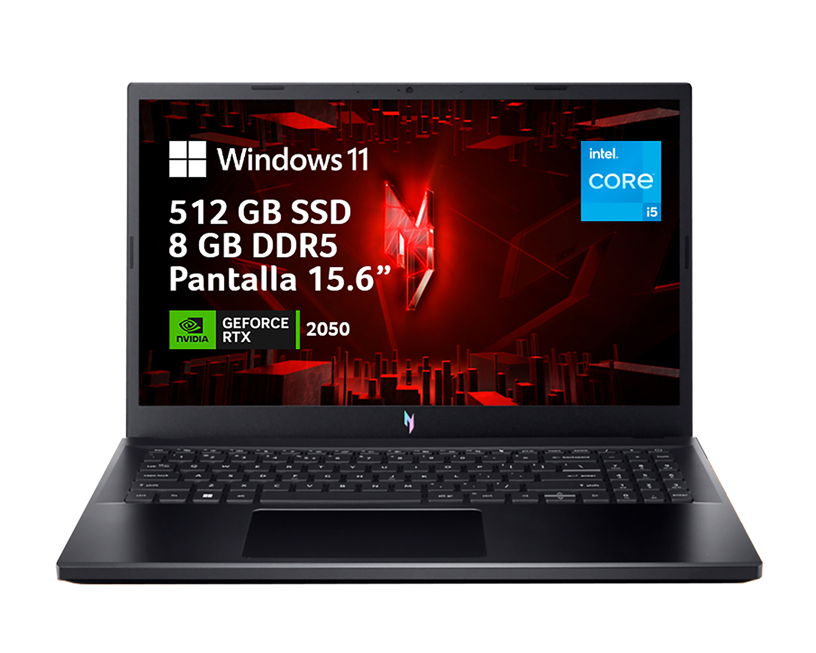 Foto 3 | Foto 2 | Laptop Gamer Acer Nitro V 15 15.6 Pulgadas Windows 11 Inter Core i5 Nvidia Geforce Rtx 2050 8 GB RAM 512 SSD Negra