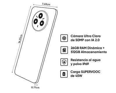 Foto 9 | Foto 9 | Telcel Realme 14 Pro 5G 256 GB Blanco