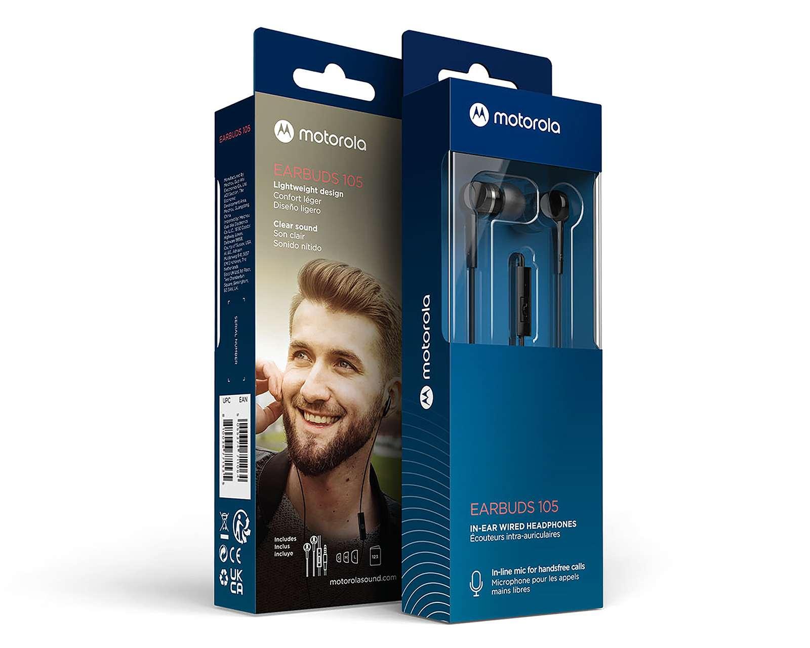 Foto 4 pulgar | Foto 3 | Audífonos In Ear Motorola Manos Libres Earbuds 105