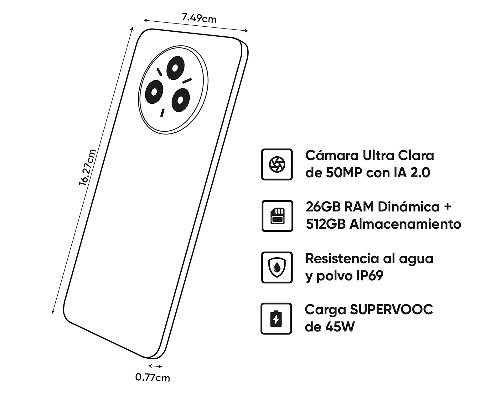 Foto 9 | Foto 9 | Telcel Realme 14 Pro 5G 256 GB Gris