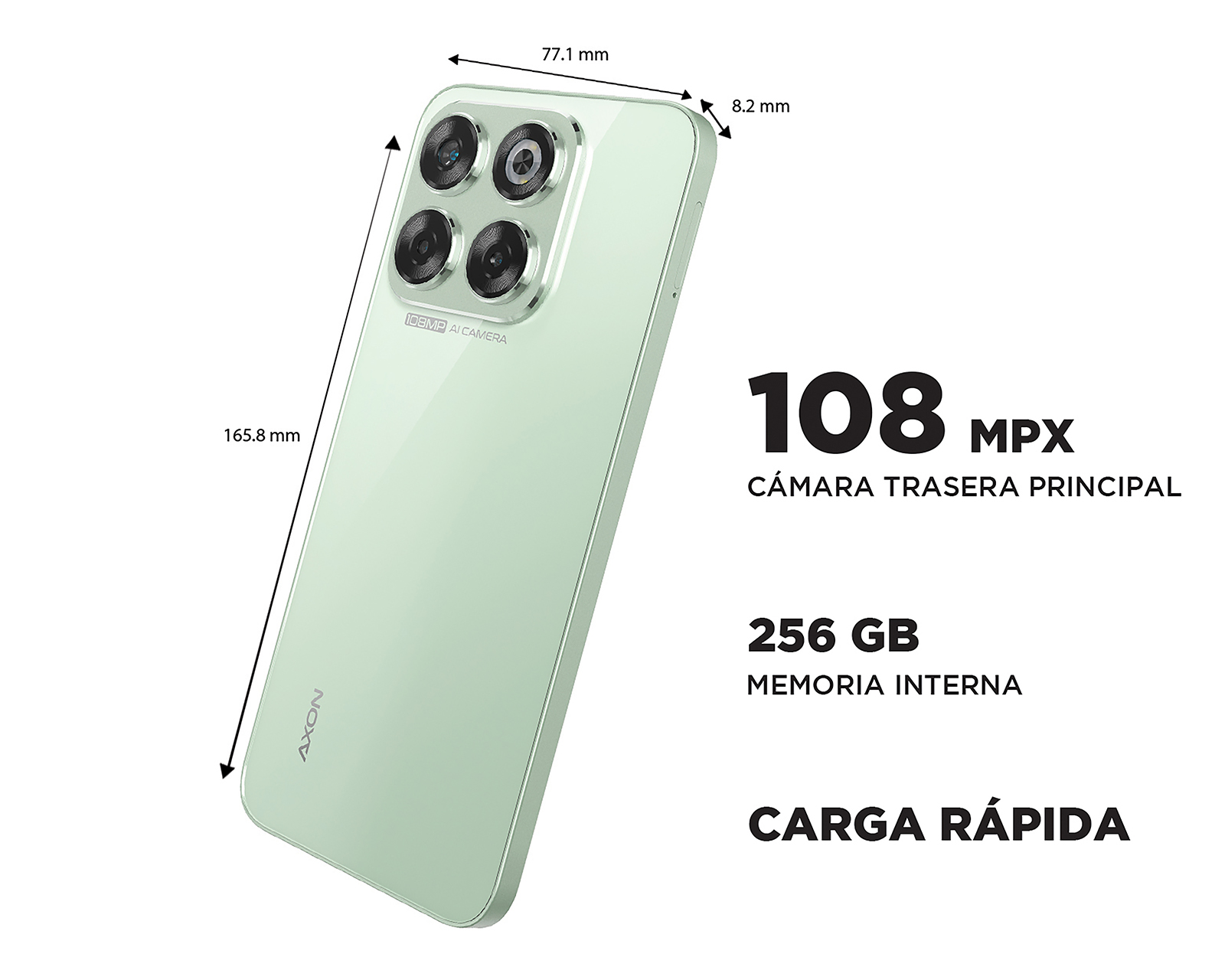 Foto 7 | Foto 7 | Telcel ZTE Axon 70 256 GB Verde + Smartwatch