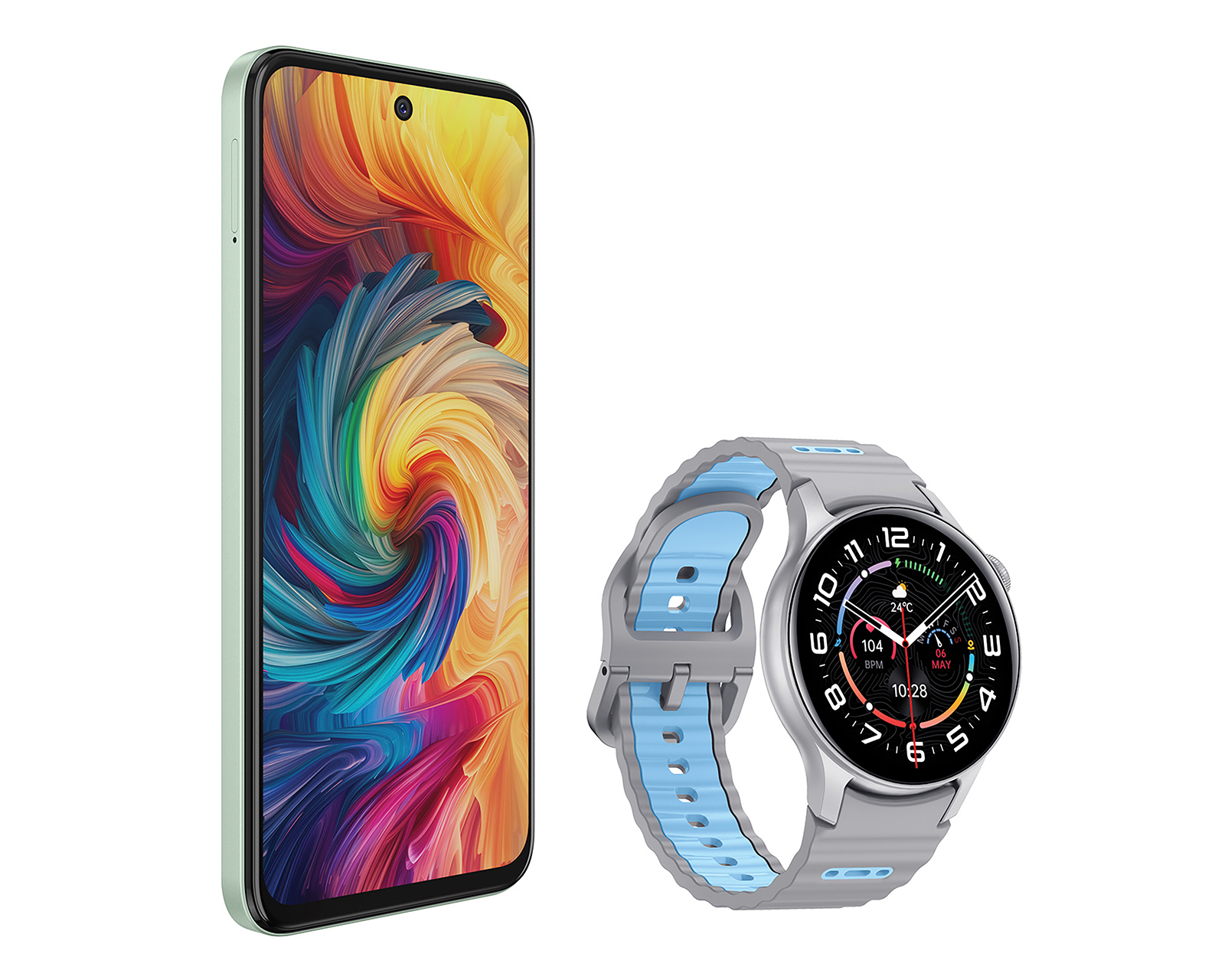 Foto 4 pulgar | Foto 3 | Telcel ZTE Axon 70 256 GB Verde + Smartwatch