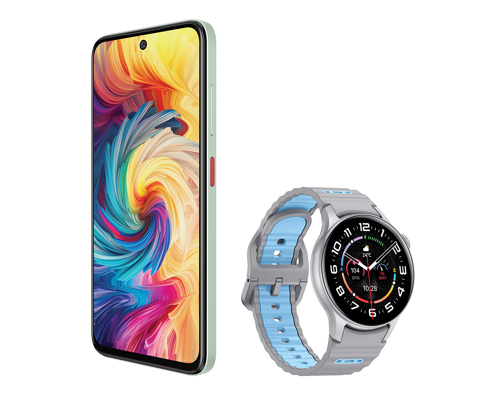 Foto 5 pulgar | Foto 4 | Telcel ZTE Axon 70 256 GB Verde + Smartwatch