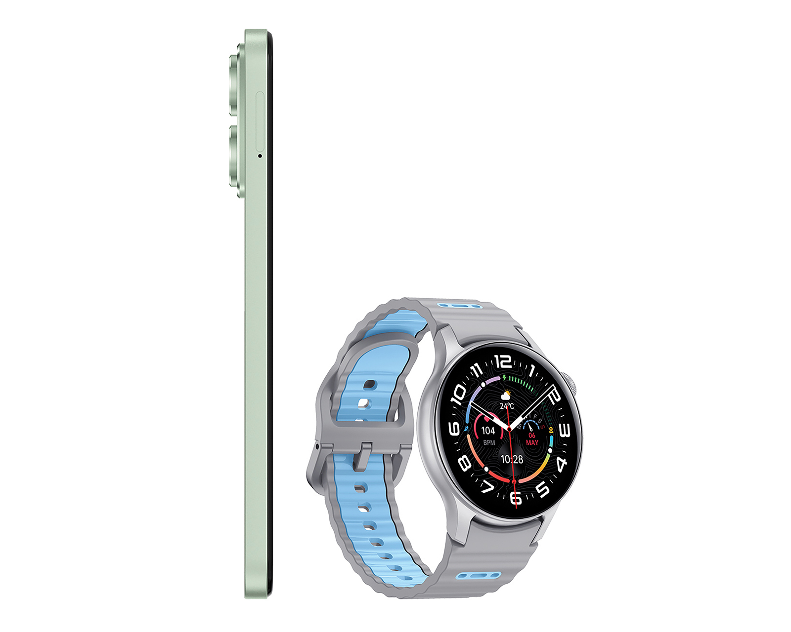 Foto 6 pulgar | Foto 5 | Telcel ZTE Axon 70 256 GB Verde + Smartwatch