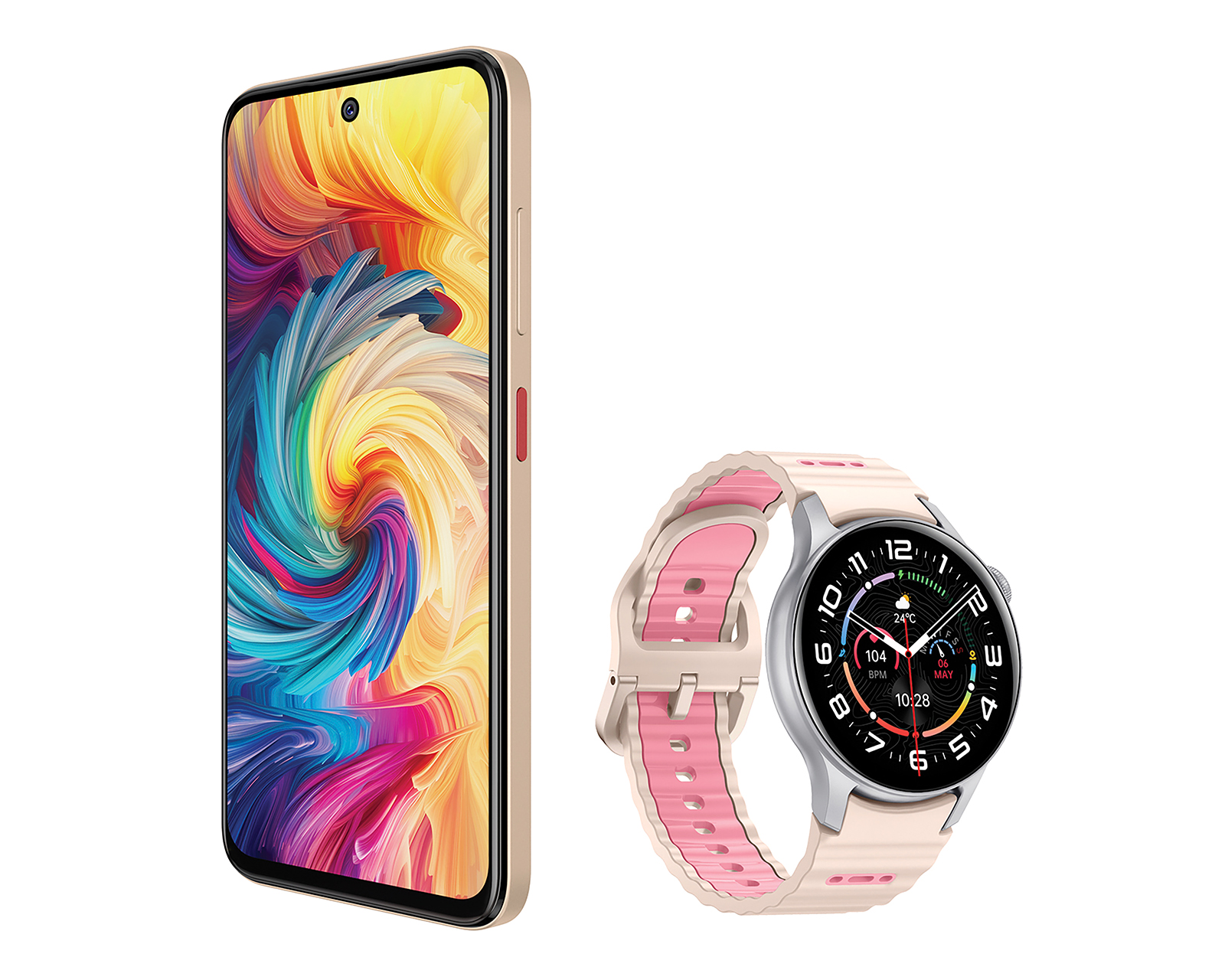 Foto 4 | Foto 4 | Telcel ZTE Axon 70 256 GB Dorado + Smartwatch