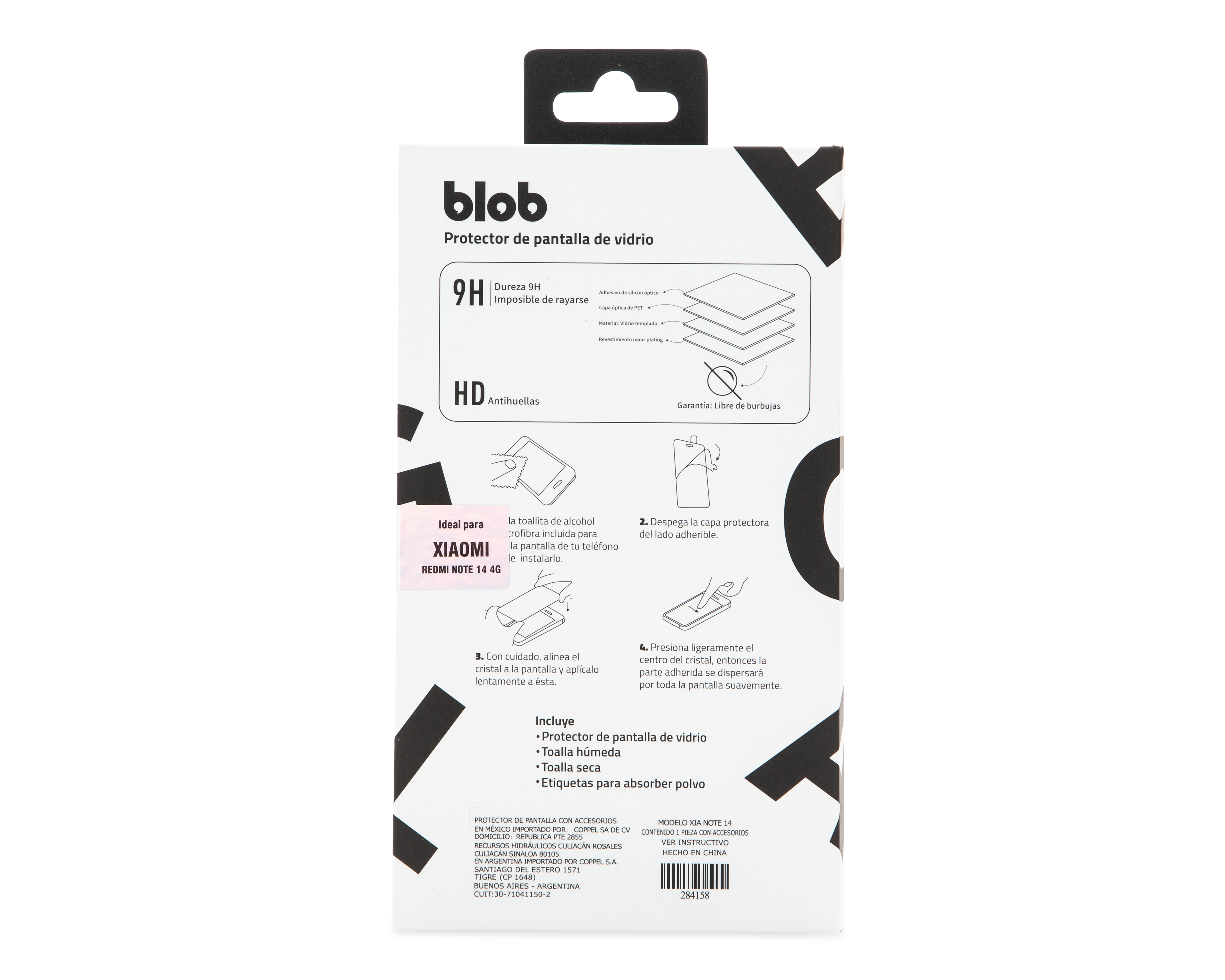 Foto 2 | Foto 2 | Protector de Vidrio Templado Blob para Xiaomi Note 14