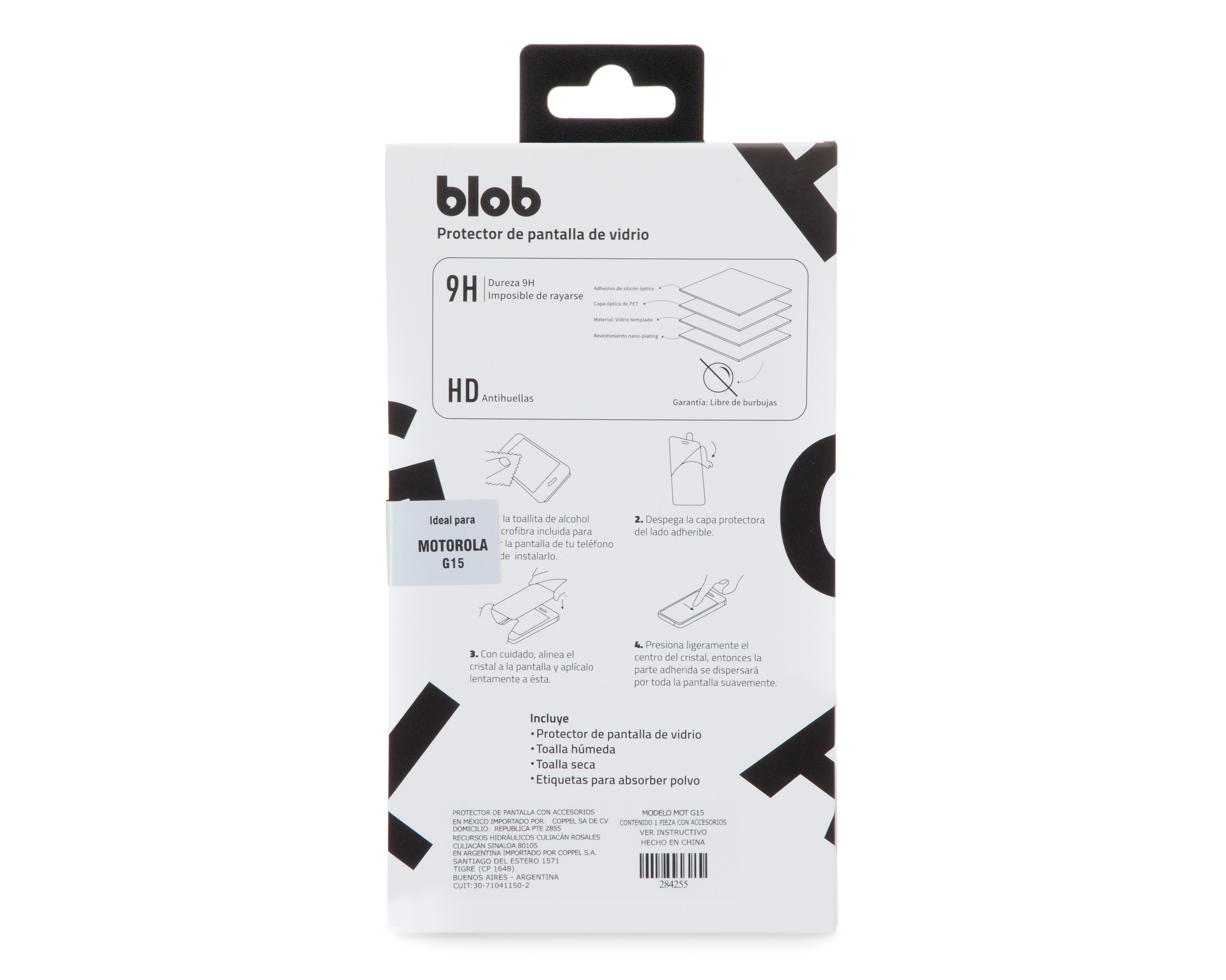 Foto 2 | Foto 2 | Protector de Pantalla Blob para Motorola Moto G15