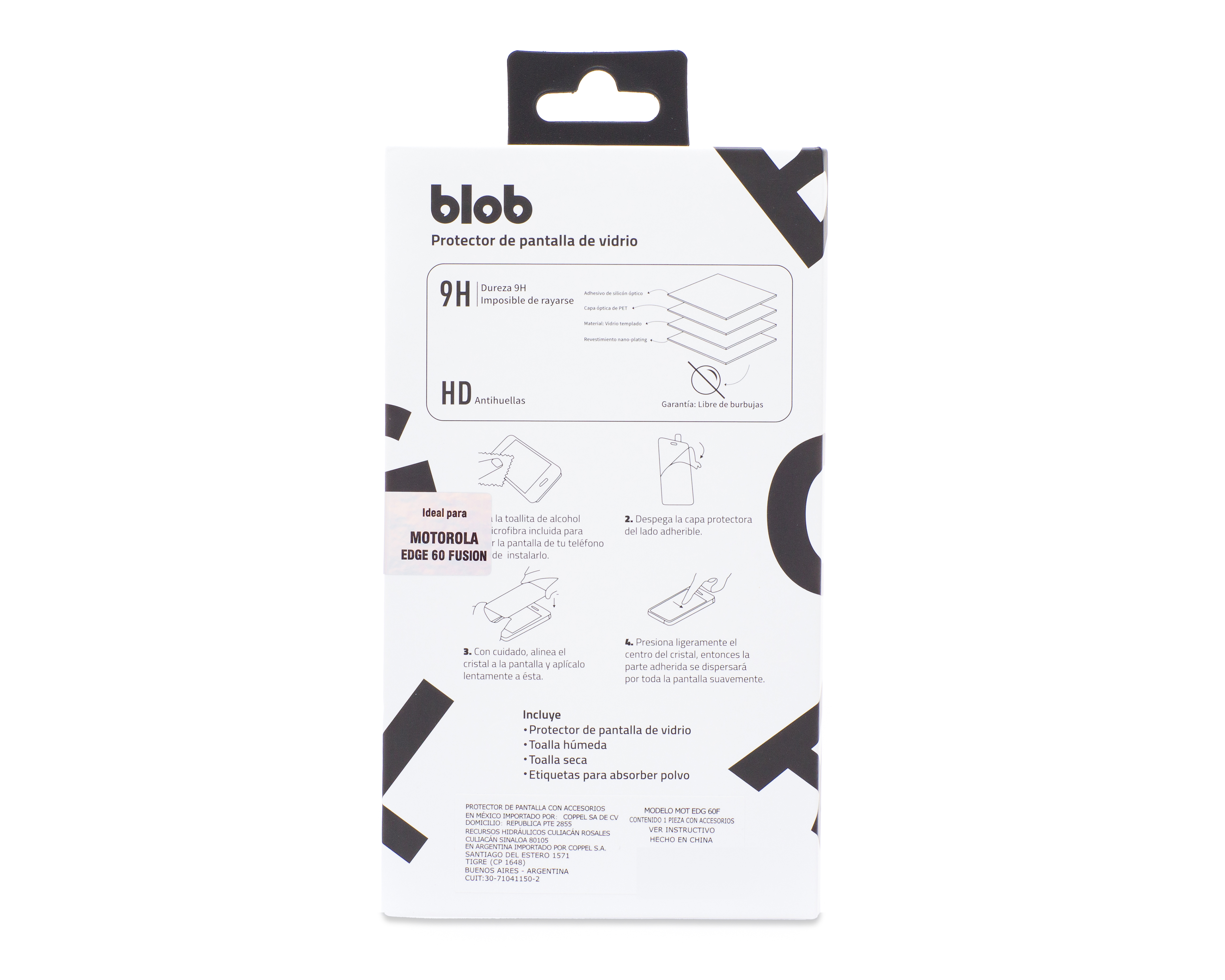 Foto 2 | Foto 2 | Protector de Pantalla de Vidrio Templado Blob para Motorola Edge 60 Fusion