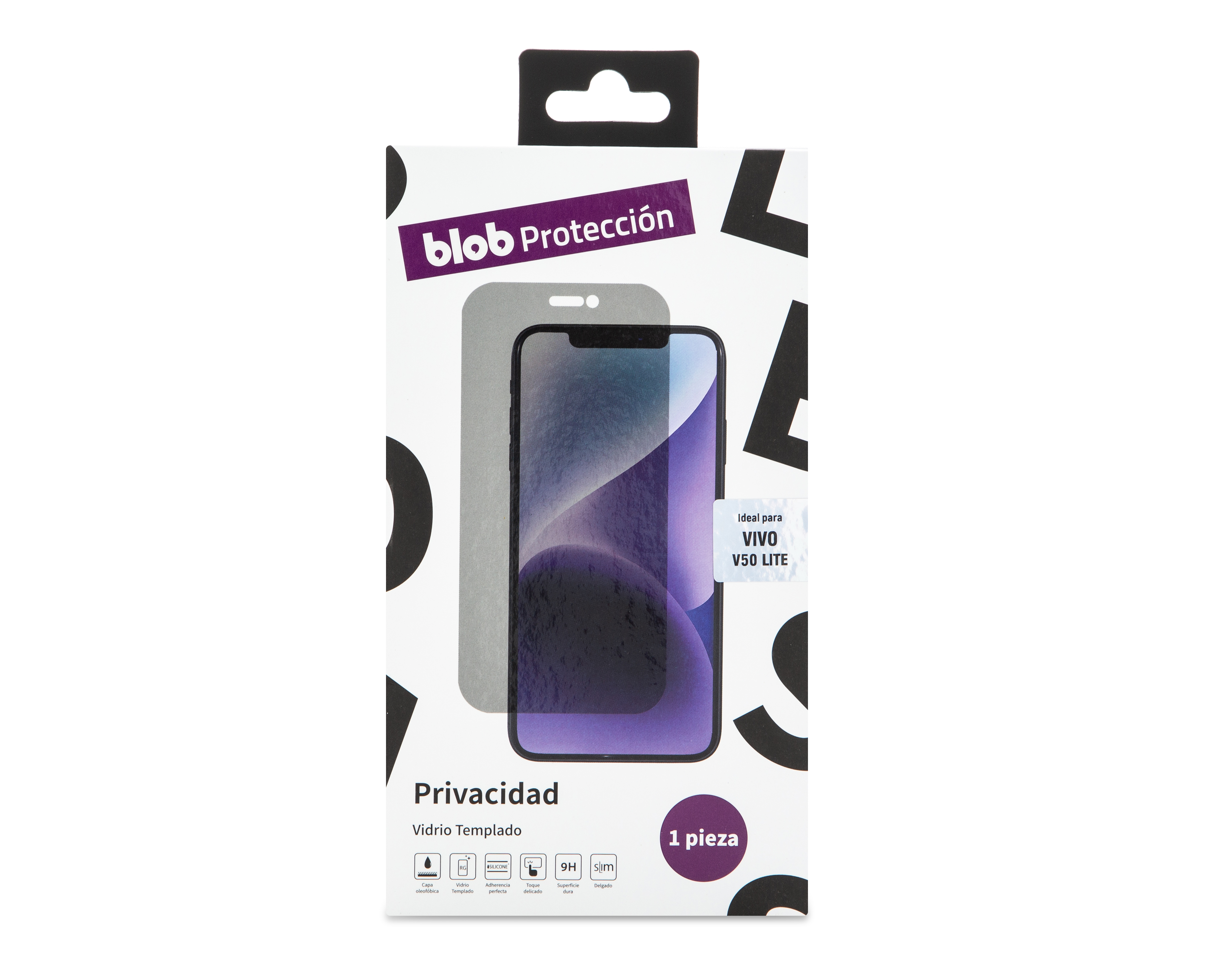 Foto 2 pulgar | Foto 1 | Protector de Pantalla de Privacidad Blob para Vivo V50 Lite