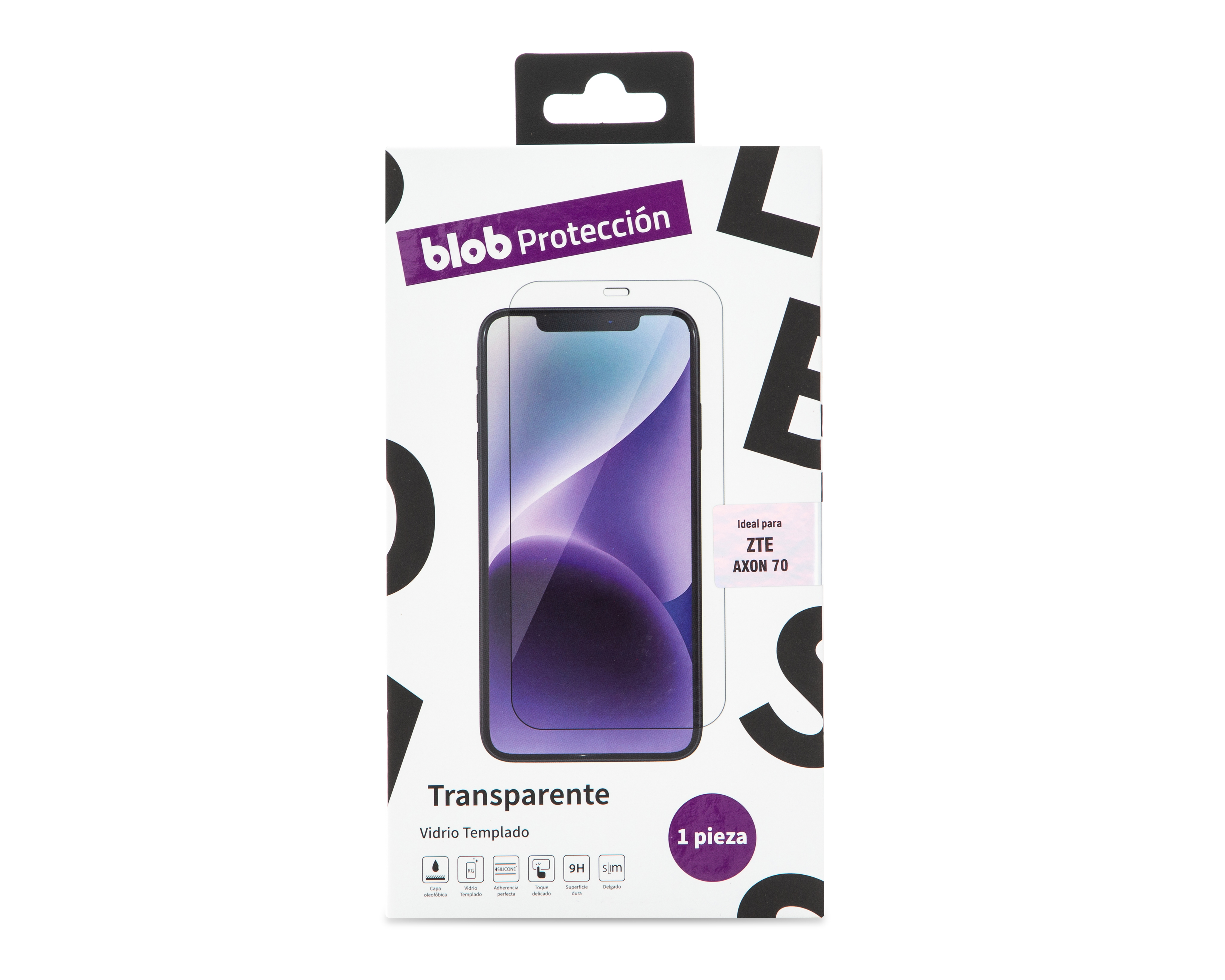 Foto 1 | Foto 1 | Protector de Vidrio Templado Blob para ZTE Axon 70