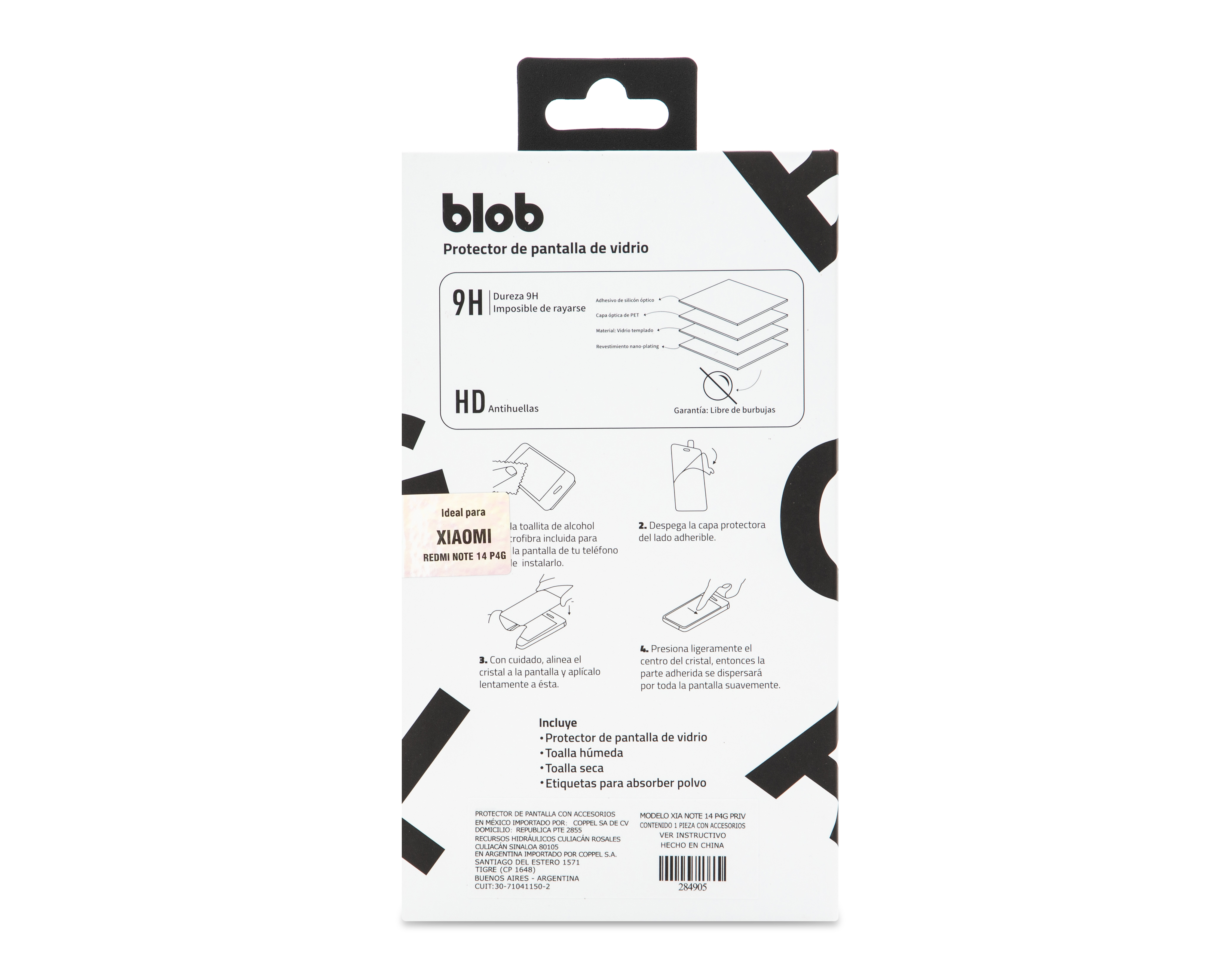 Foto 2 | Foto 2 | Protector de Pantalla Blob para Xiaomi Redmi Note 14 Pro 4G