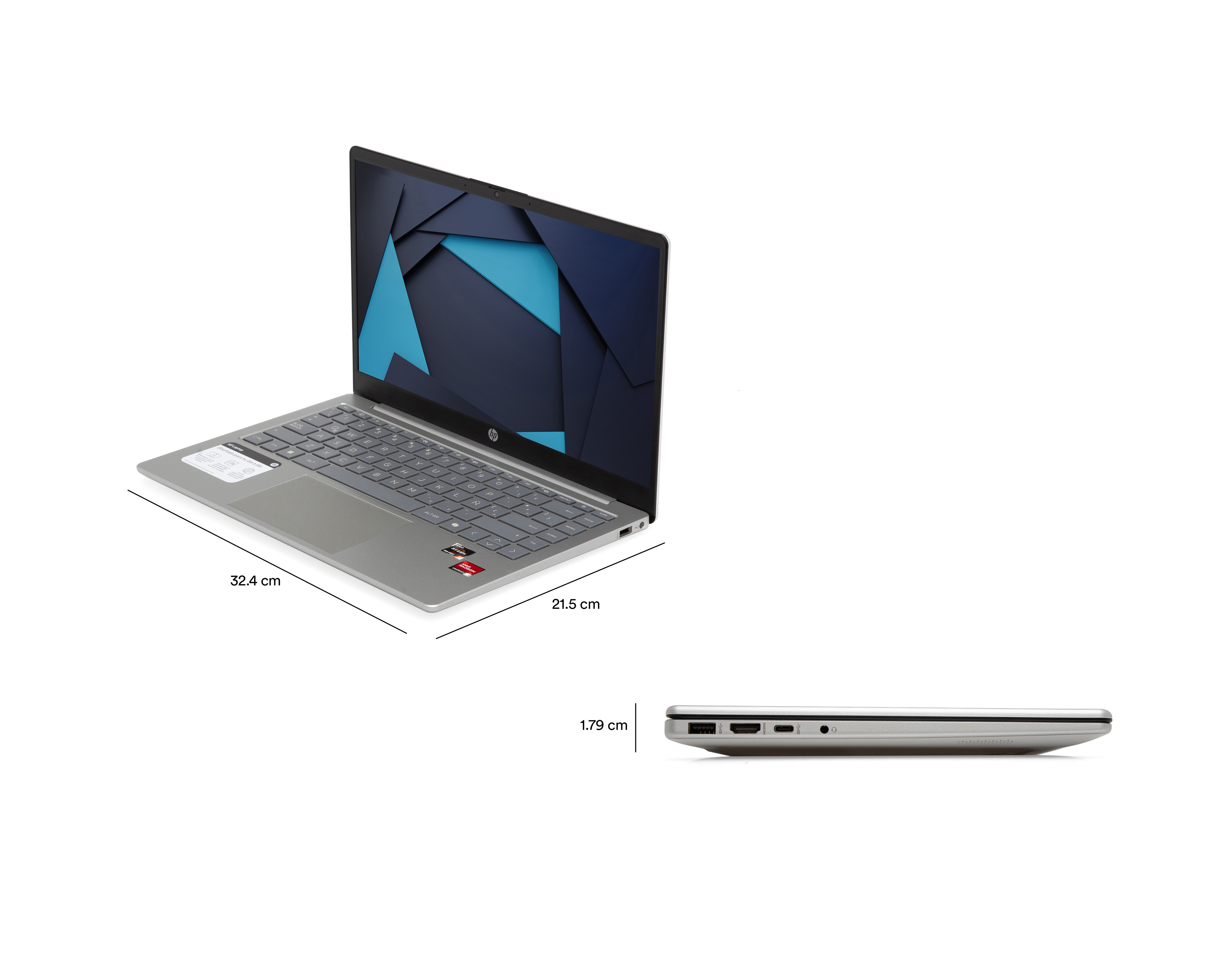 Foto 7 | Foto 7 | Laptop HP 14-EM0251LA 14 Pulgadas Windows 11 AMD Ryzen 5 8 GB RAM 512 GB SSD Plateado