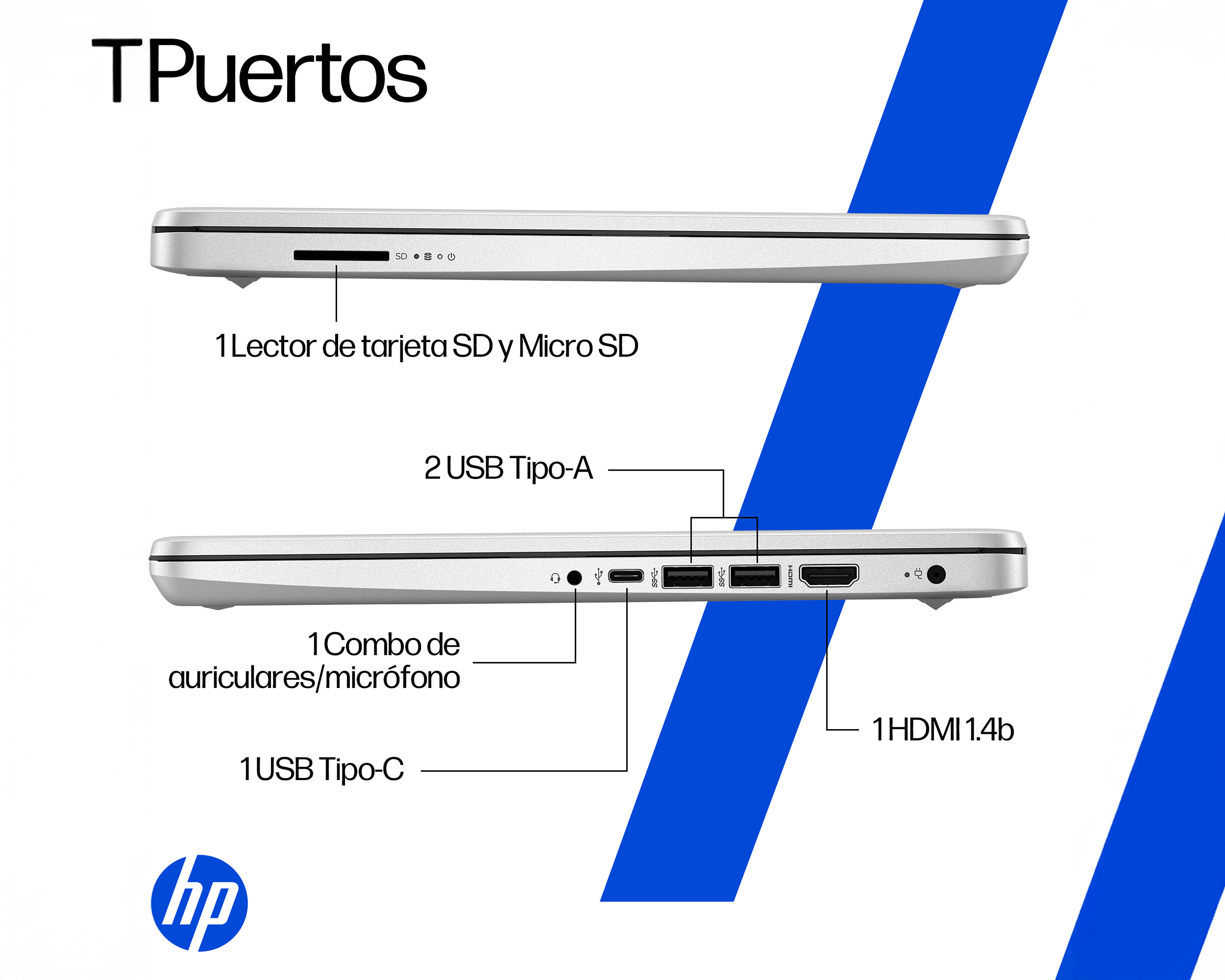 Foto 9 pulgar | Foto 8 | Laptop HP 14-DQ6000LA 14 Pulgadas Windows 11 Intel N150 4 GB RAM 128 GB SSD Plateada
