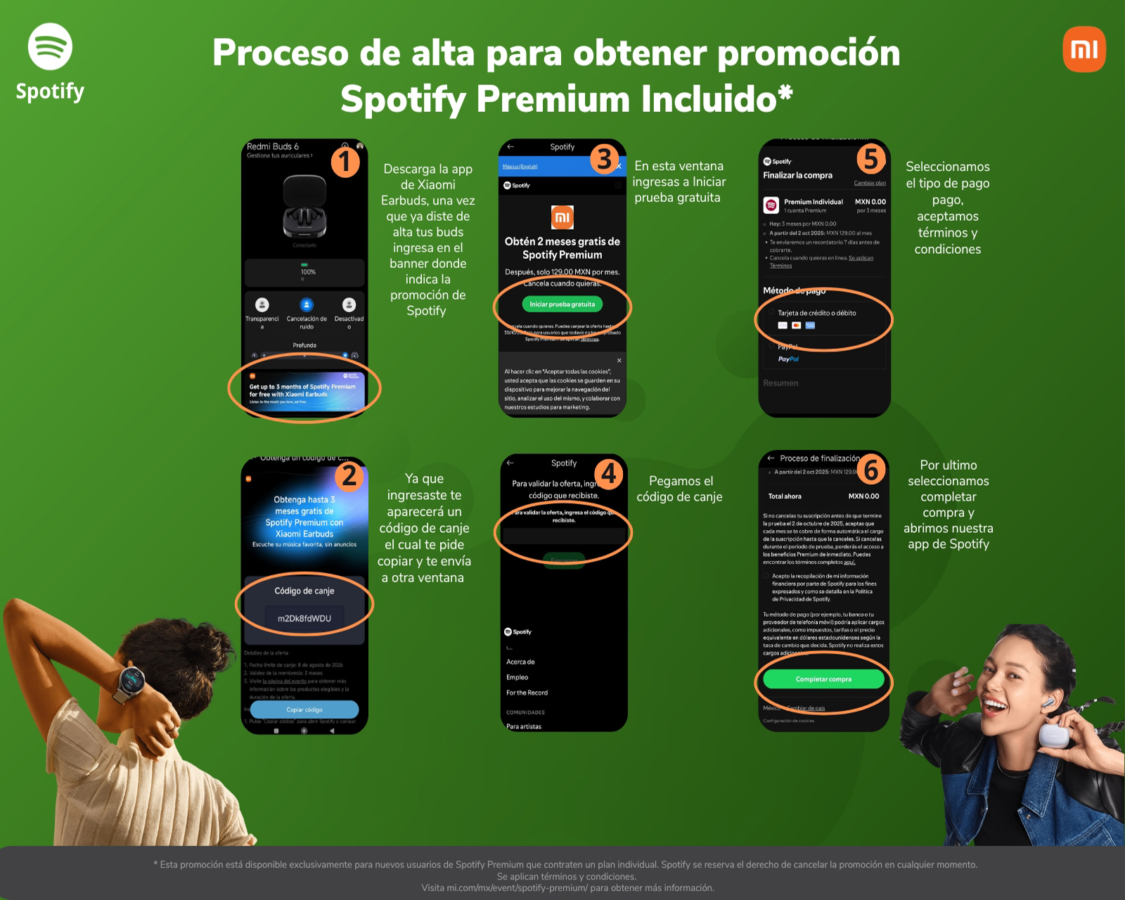 Foto 8 | Foto 8 | Audífonos True Wireless Xiaomi Redmi Buds 6 con Cancelación de Ruido