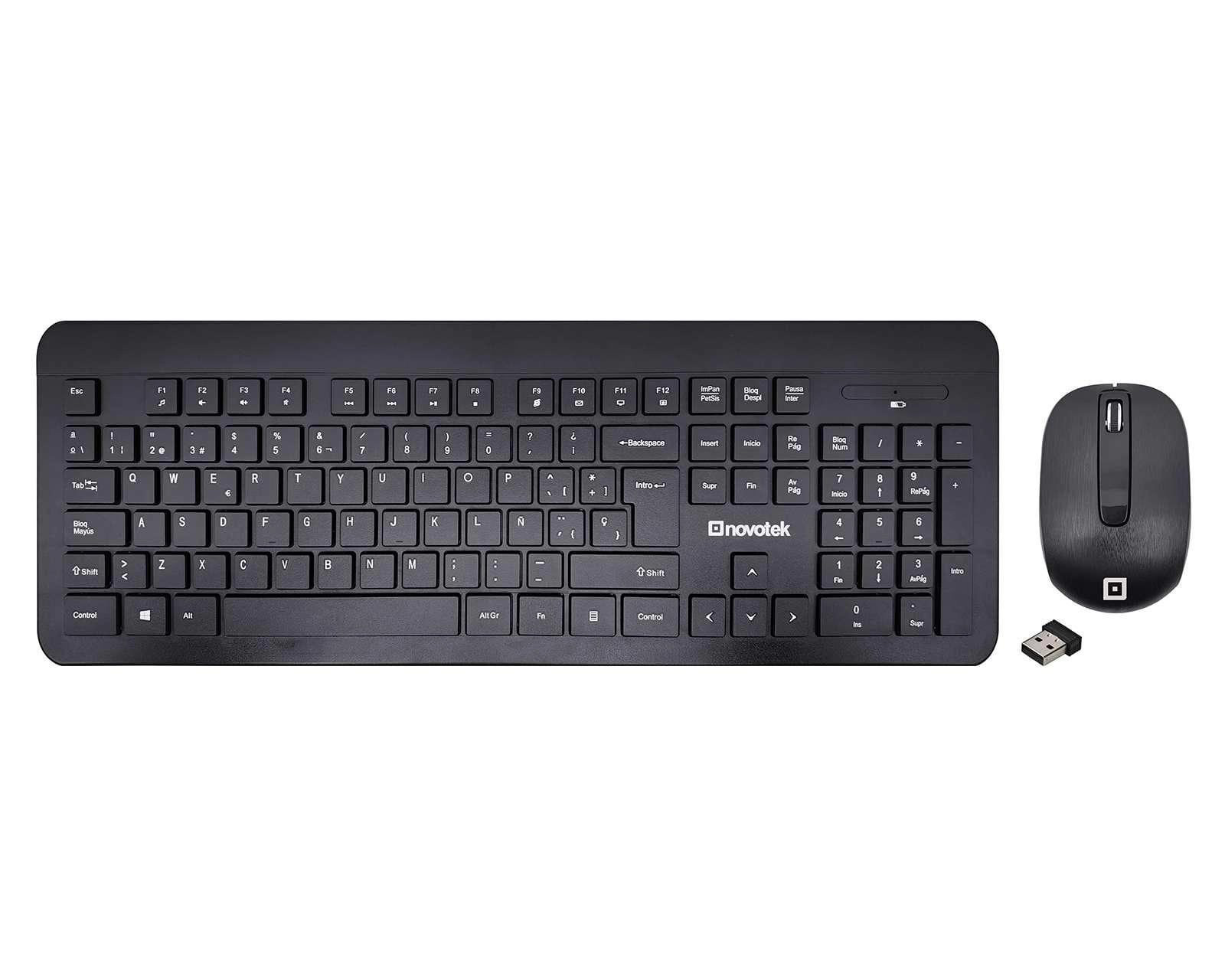 Combo de Teclado y Mouse Inalámbrico Novotek CS4550G 2 Piezas