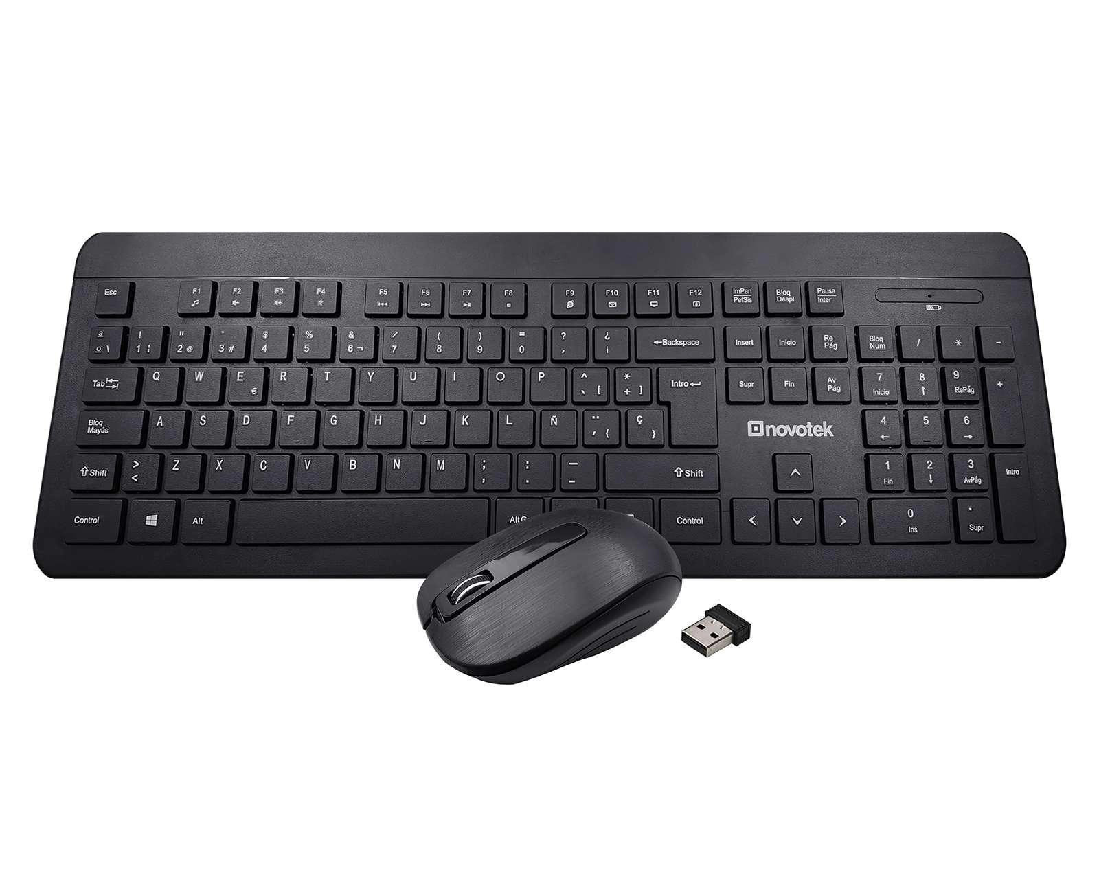 Foto 3 pulgar | Foto 2 | Combo de Teclado y Mouse Inalámbrico Novotek CS4550G 2 Piezas
