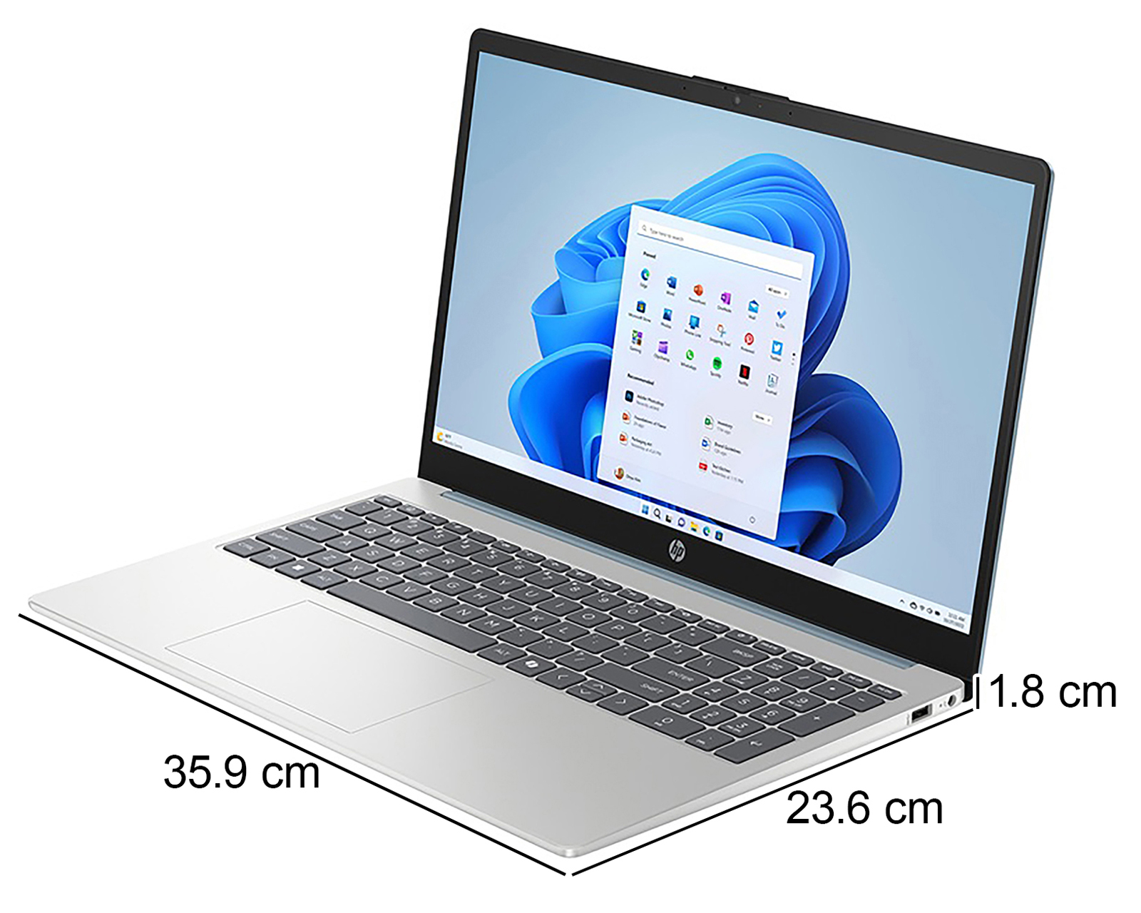 Foto 6 | Foto 6 | Laptop HP 15-FC0212LA 15.6 Pulgadas Windows 11 Home AMD Athlon 8GB RAM 512 GB SSD Azul con Mochila