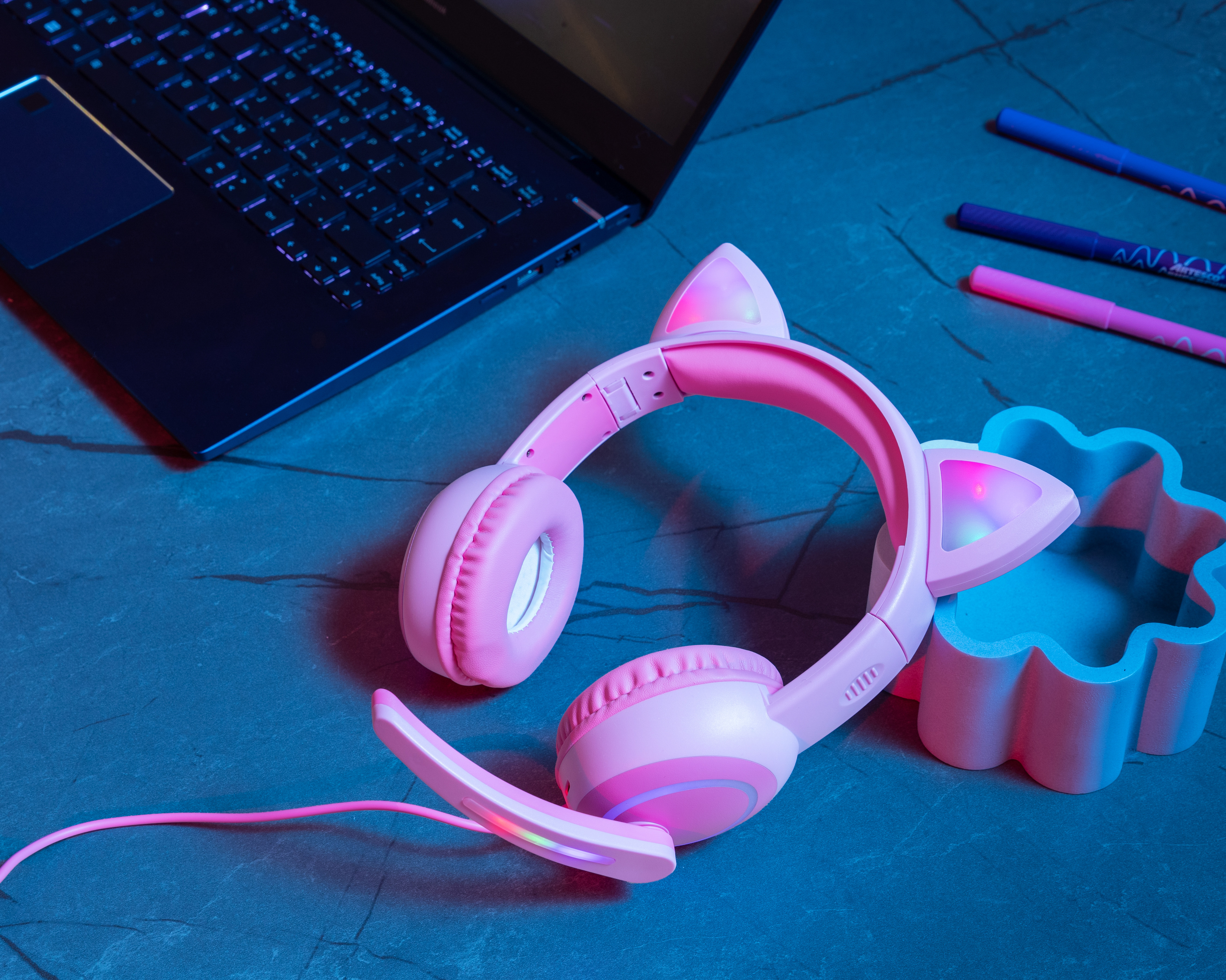 Foto 8 pulgar | Foto 7 | Audífonos de Diadema Alámbricos Dreamtech DA-CAT10 con Micrófono