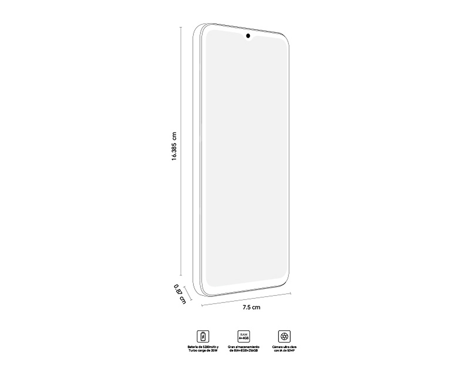 Foto 6 | Foto 6 | AT&T Honor X5B Plus 256 GB Morado