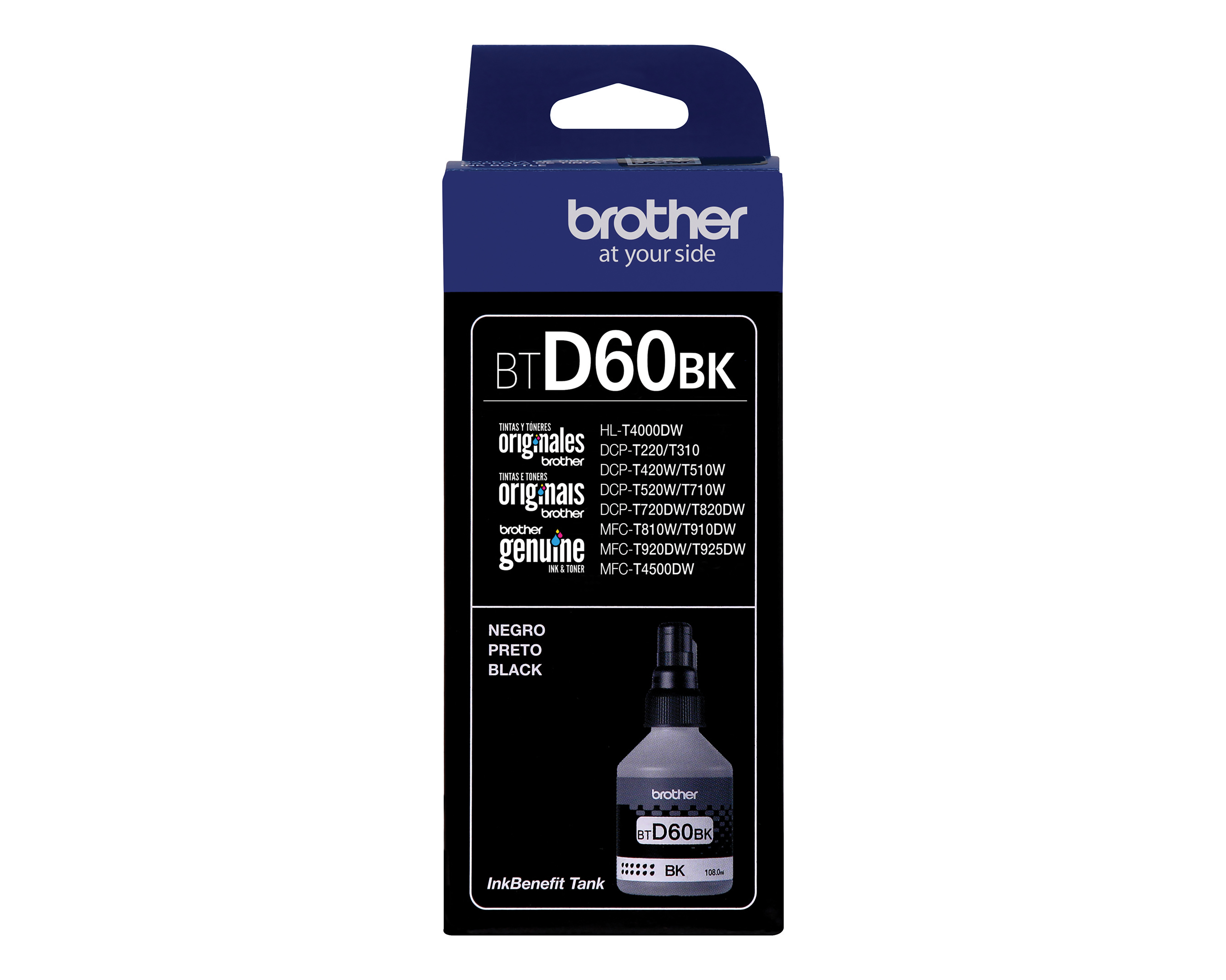 Foto 3 pulgar | Foto 2 | Botella de Tinta Brother BTD60BK Negro