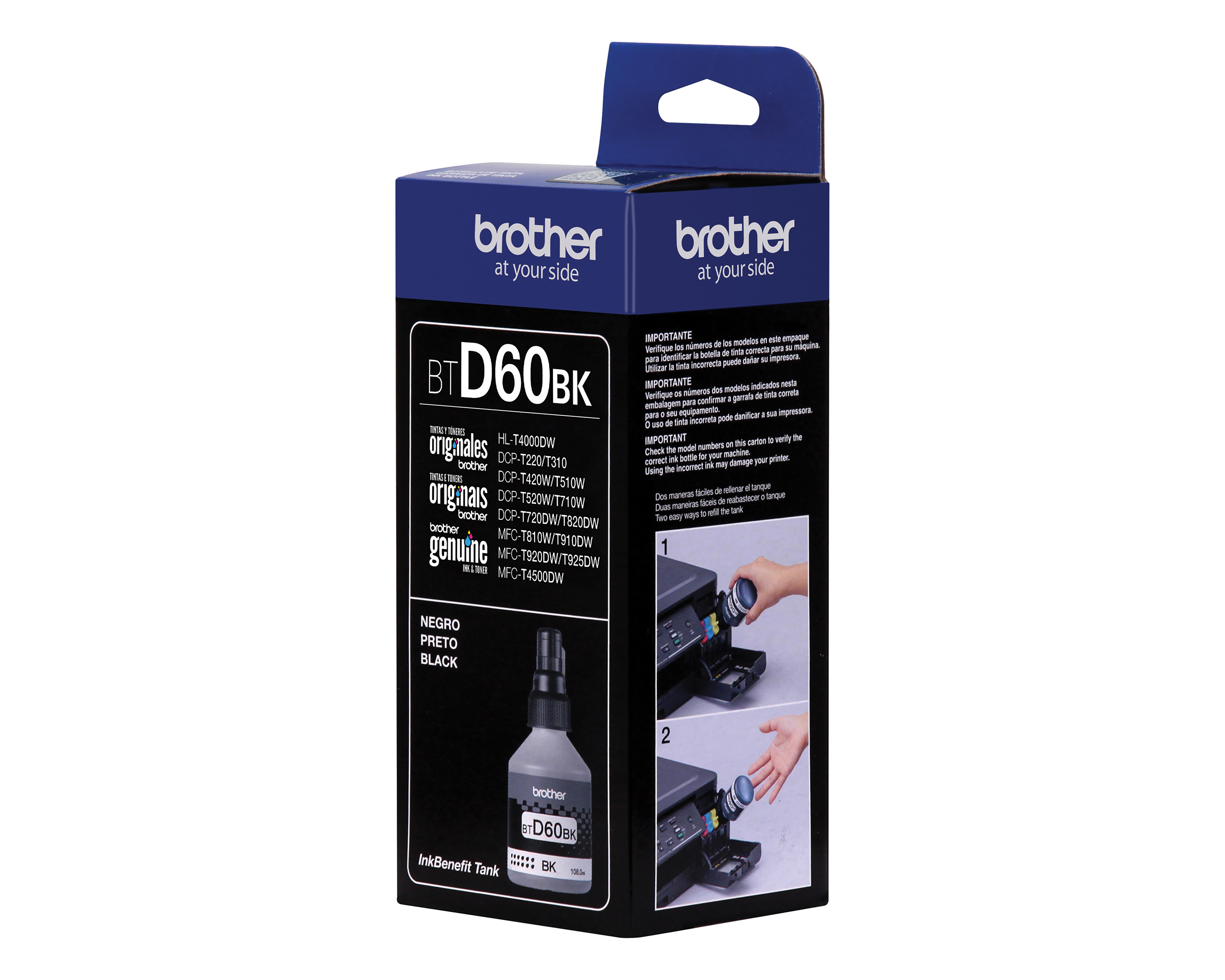 Foto 4 pulgar | Foto 3 | Botella de Tinta Brother BTD60BK Negro
