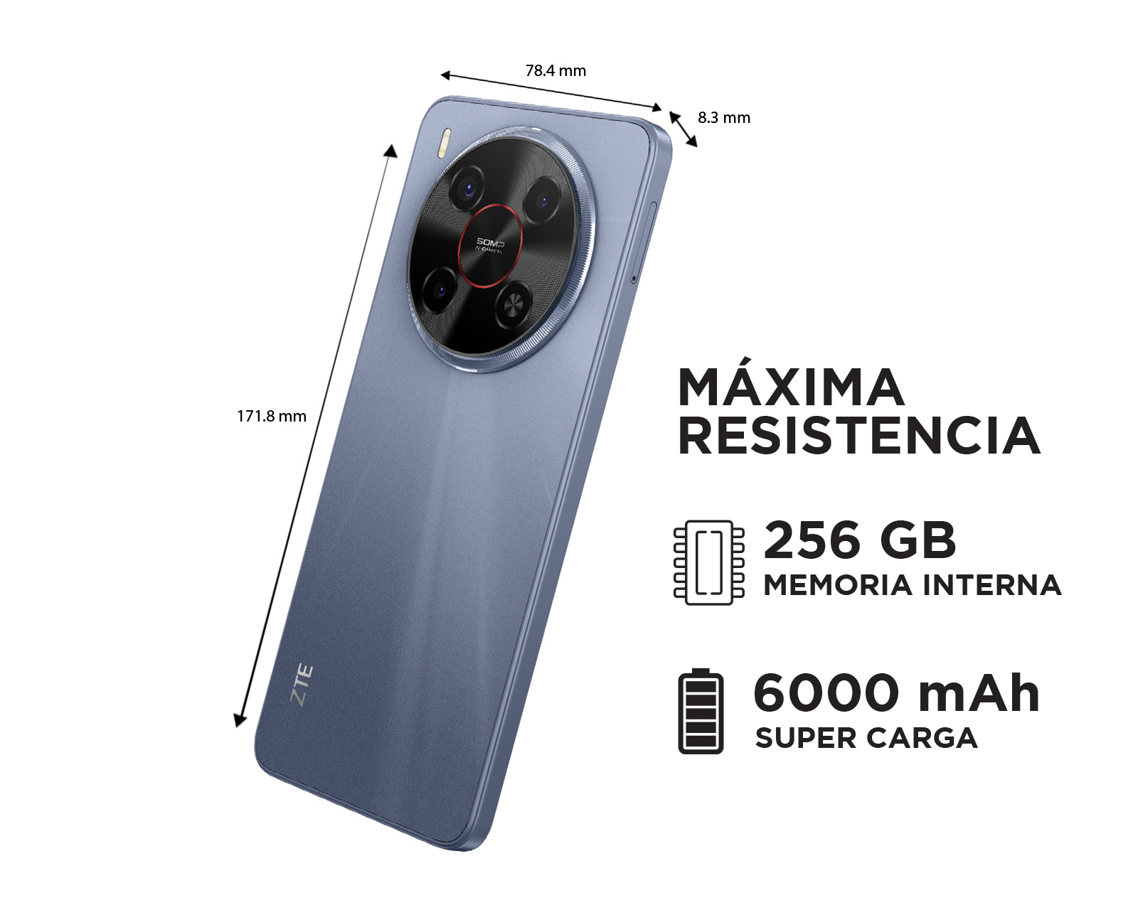 Foto 10 pulgar | Foto 9 | Telcel ZTE Blade V70 Max 256 GB Gris