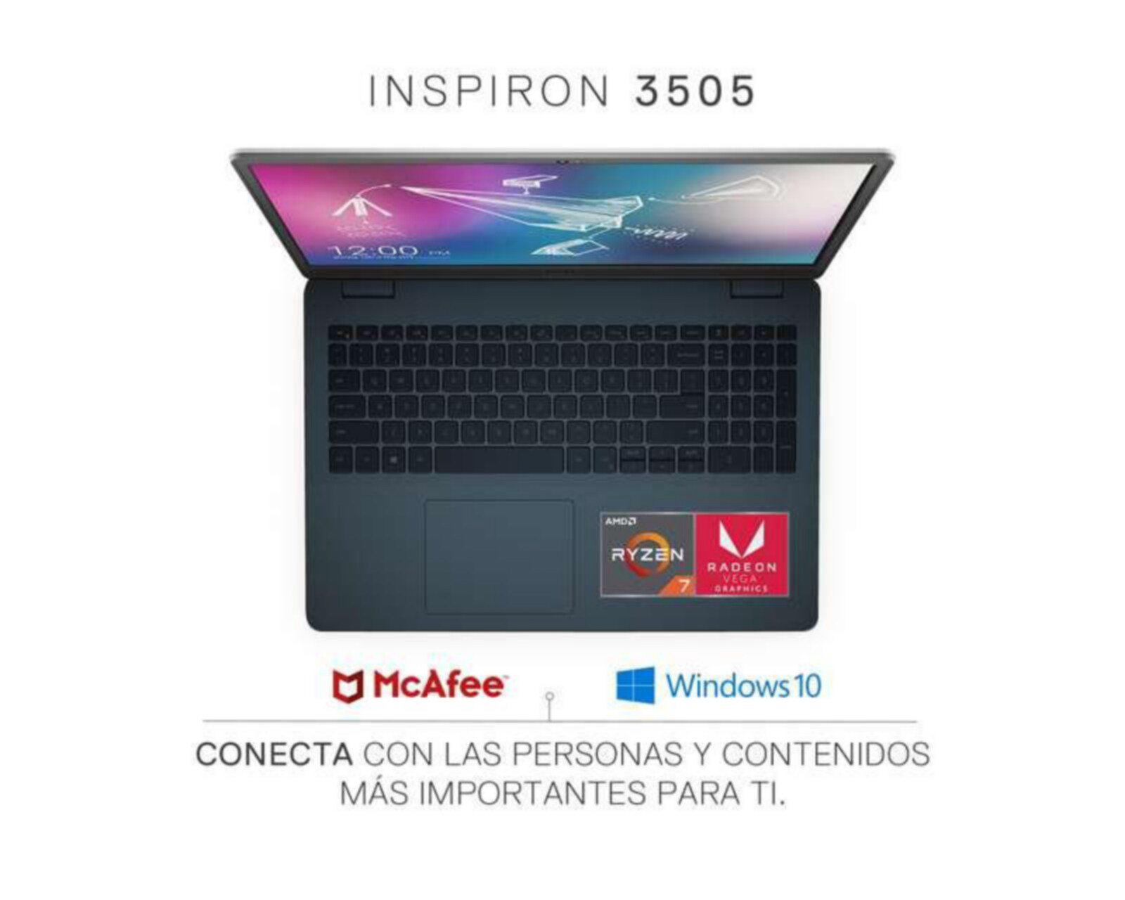 Foto 3 pulgar | Foto 2 | Laptop Dell 3505 15.6" Ryzen 7 8GB RAM 512 SSD Azul