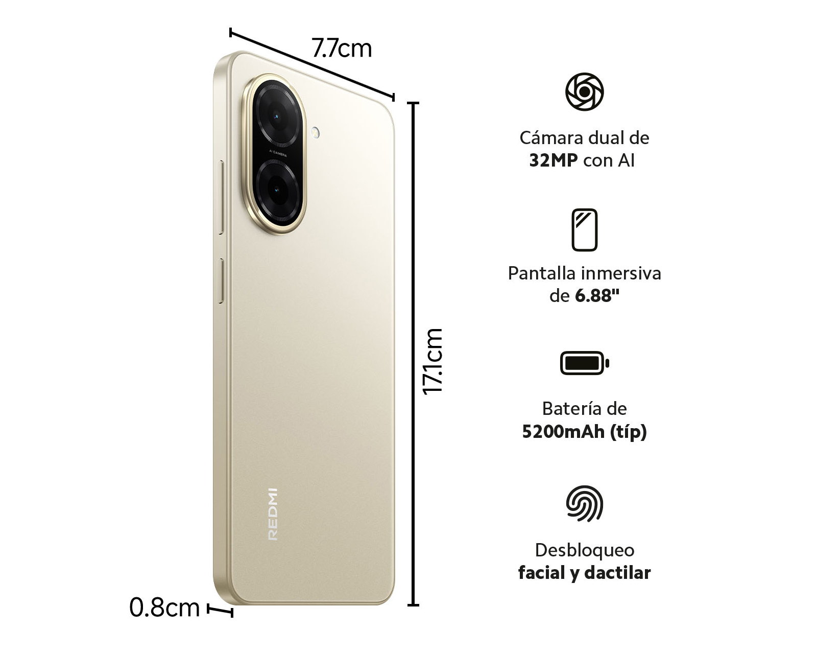 Foto 11 pulgar | Foto 10 | Telcel Xiaomi Redmi A5 64 GB Titanio