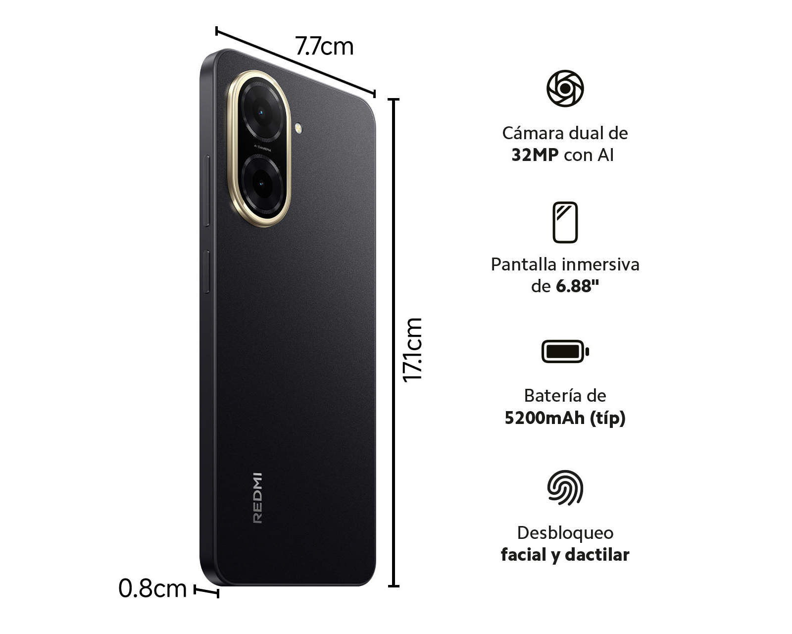 Foto 10 | Foto 10 | Telcel Xiaomi Redmi A5 64 GB Negro