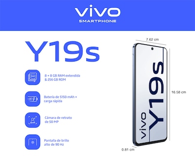 Foto 8 | Foto 8 | Telcel vivo Y19S 256 GB Negro