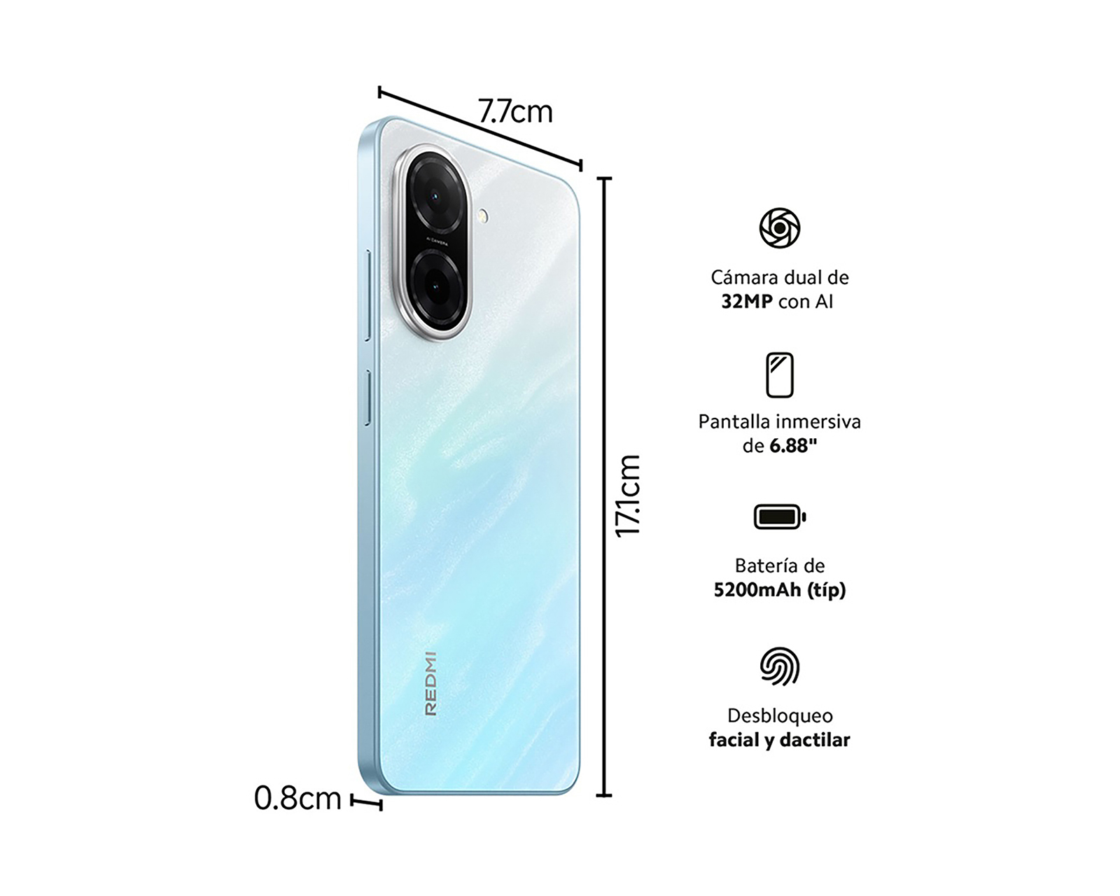 Foto 7 | Foto 7 | AT&T Xiaomi Redmi A5 64 GB Azul