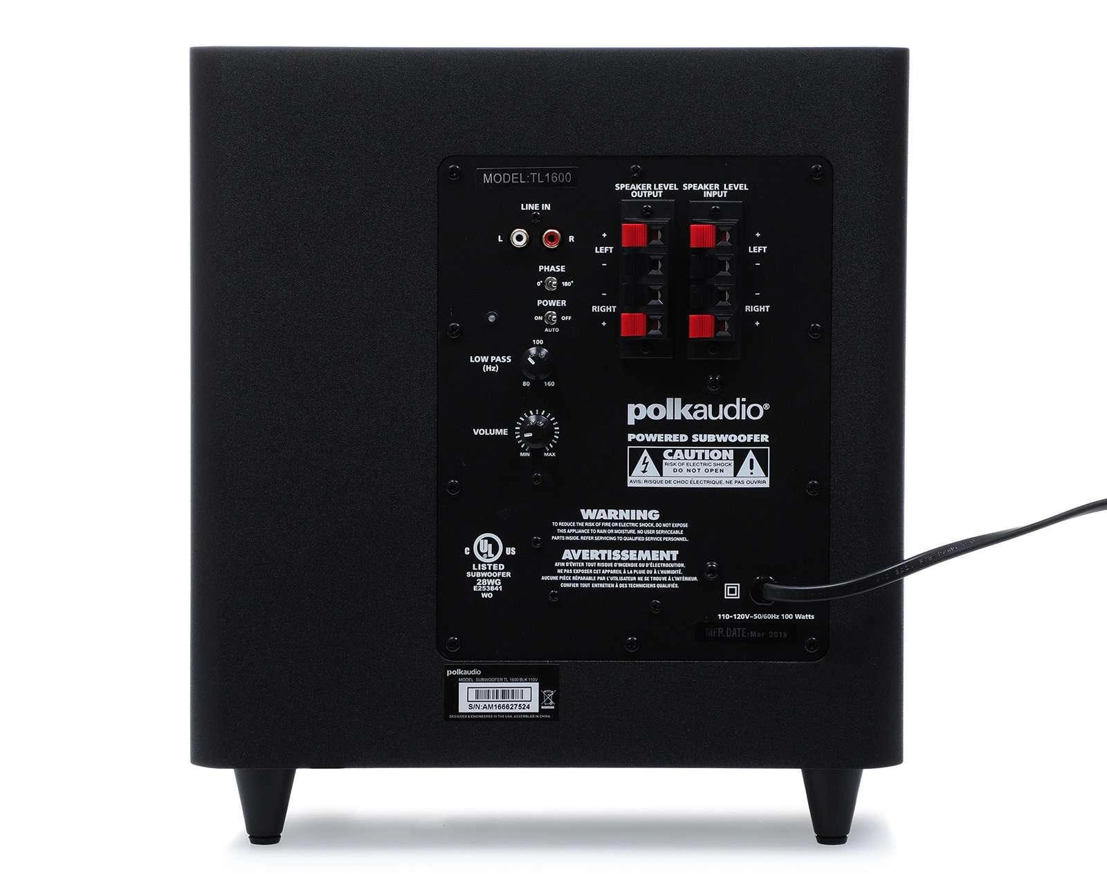 Foto 7 pulgar | Foto 6 | Home Theater Polk Audio TL1600 5.1 Canales