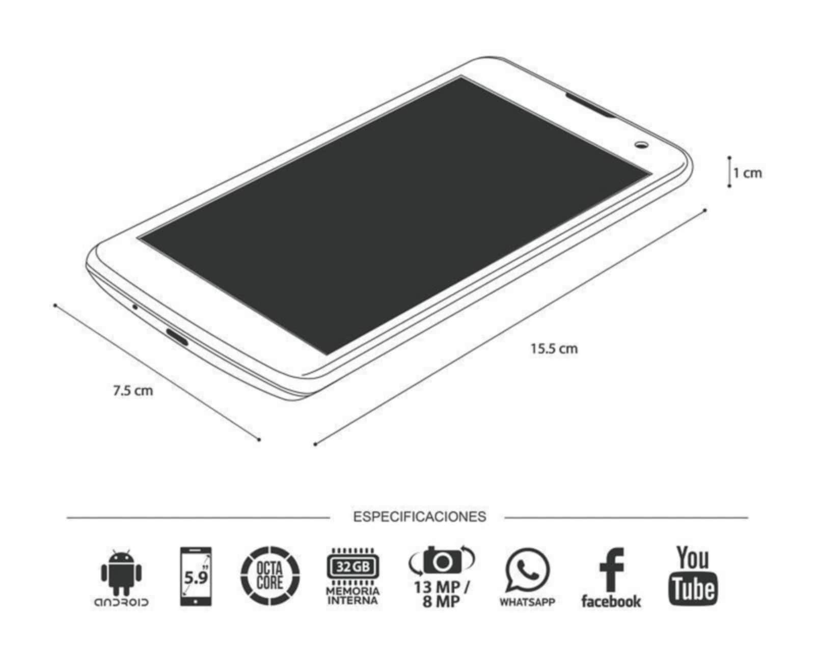 Foto 6 | Foto 6 | AT&T/Unefon Huawei Y9 32 GB Negro