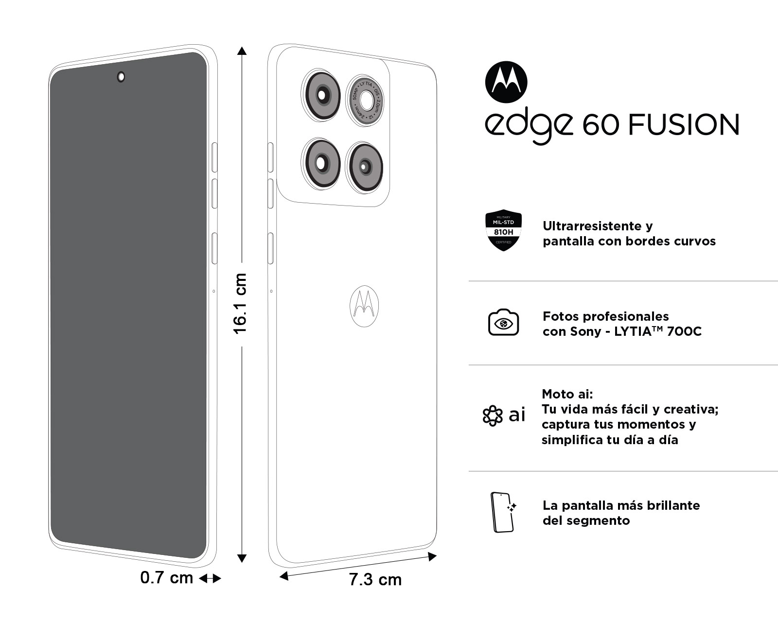 Foto 11 pulgar | Foto 10 | Celular Motorola Moto Edge 60 Fusion Liberado 256 GB Azul