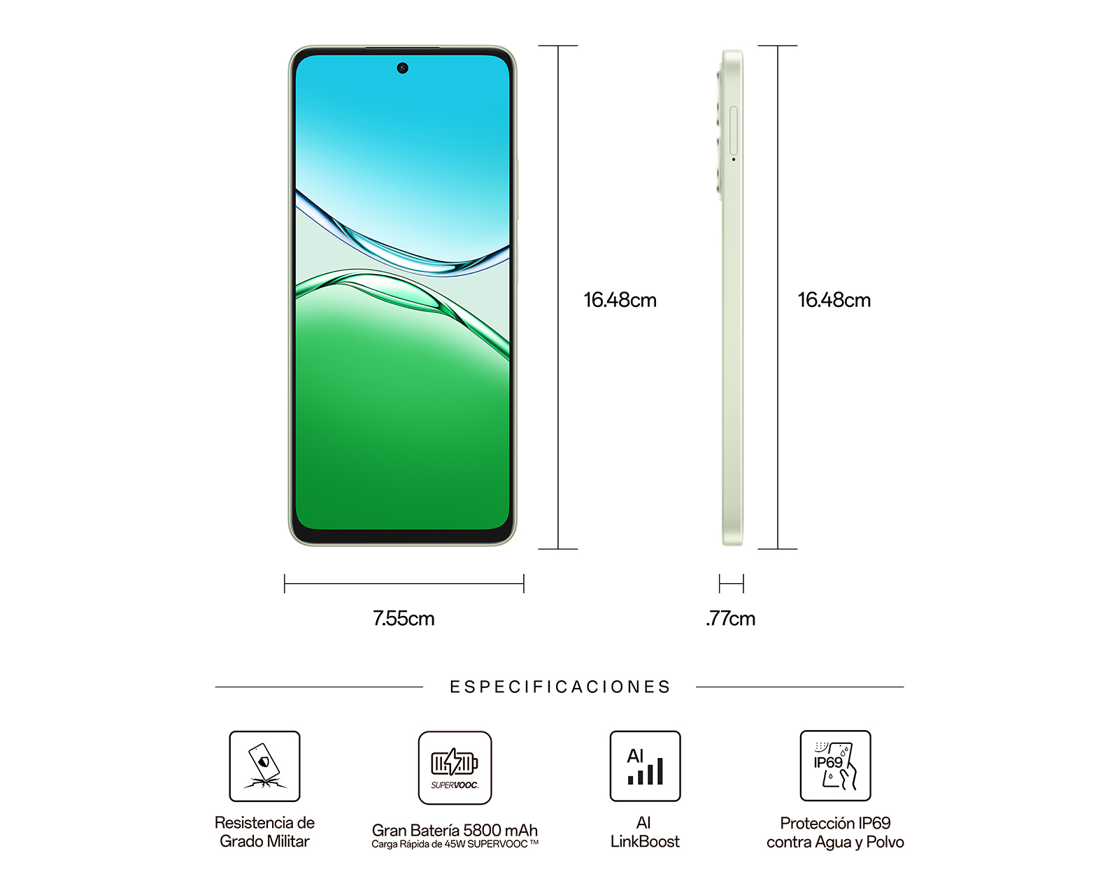 Foto 7 | Foto 7 | Telcel OPPO A5 Pro 256 GB Verde