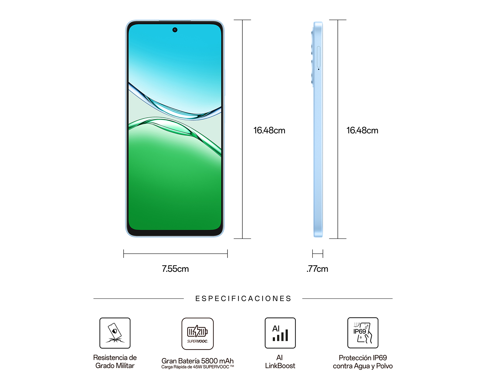 Foto 7 | Foto 7 | Telcel OPPO A5 Pro 256 GB Azul