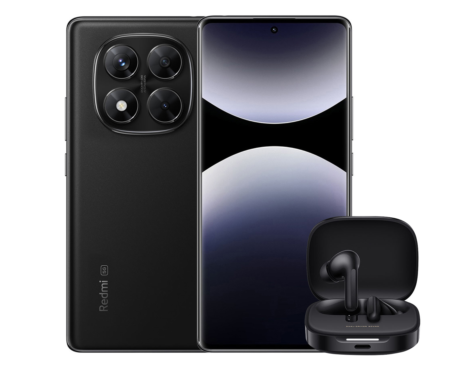 Foto 3 pulgar | Foto 2 | AT&T Xiaomi Redmi Note 14 Pro 5G 256 GB Negro + Redmi Buds 6