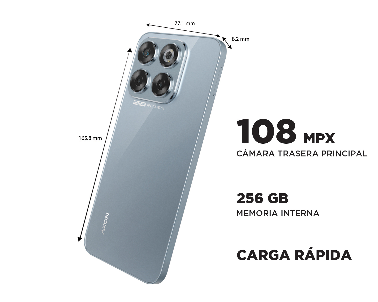 Foto 8 pulgar | Foto 7 | Celular ZTE Axon 70 Liberado 256 GB Gris