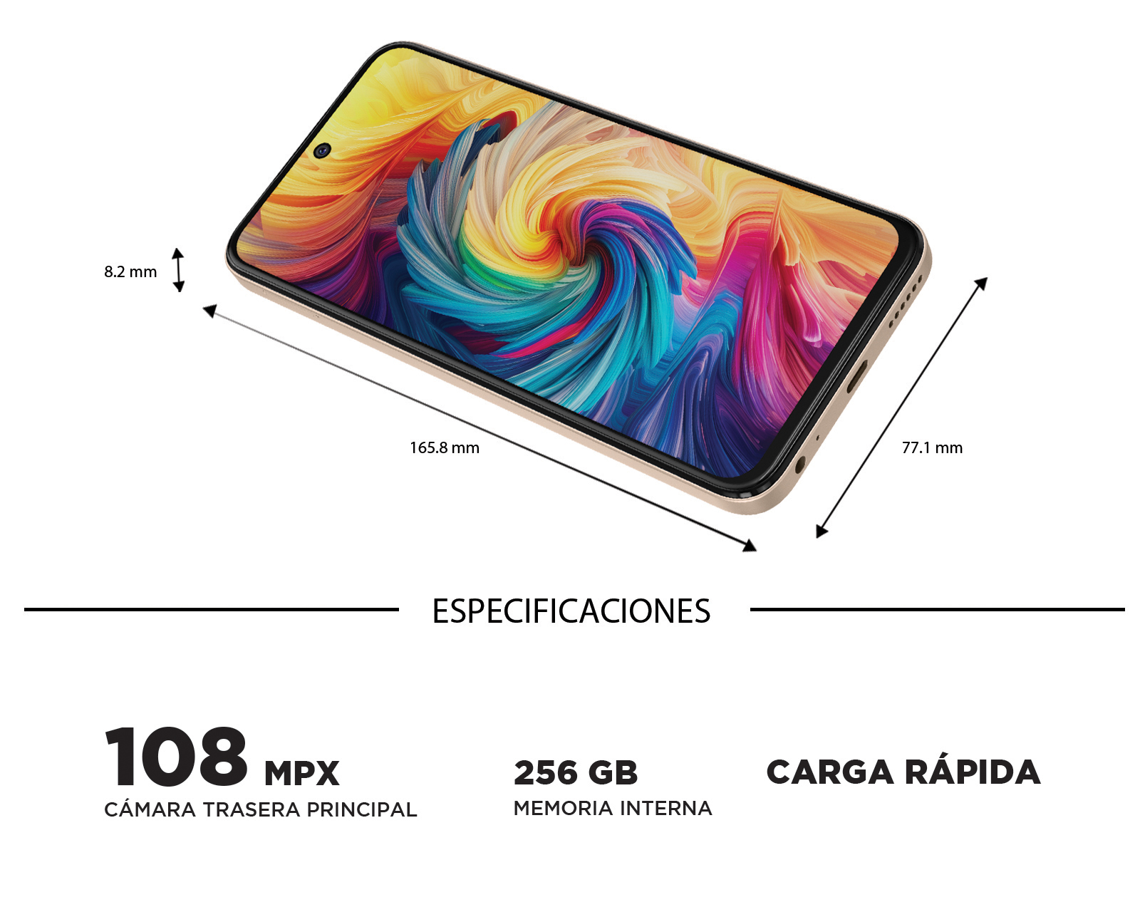Foto 9 pulgar | Foto 8 | Celular ZTE Axon 70 Liberado 256 GB Dorado