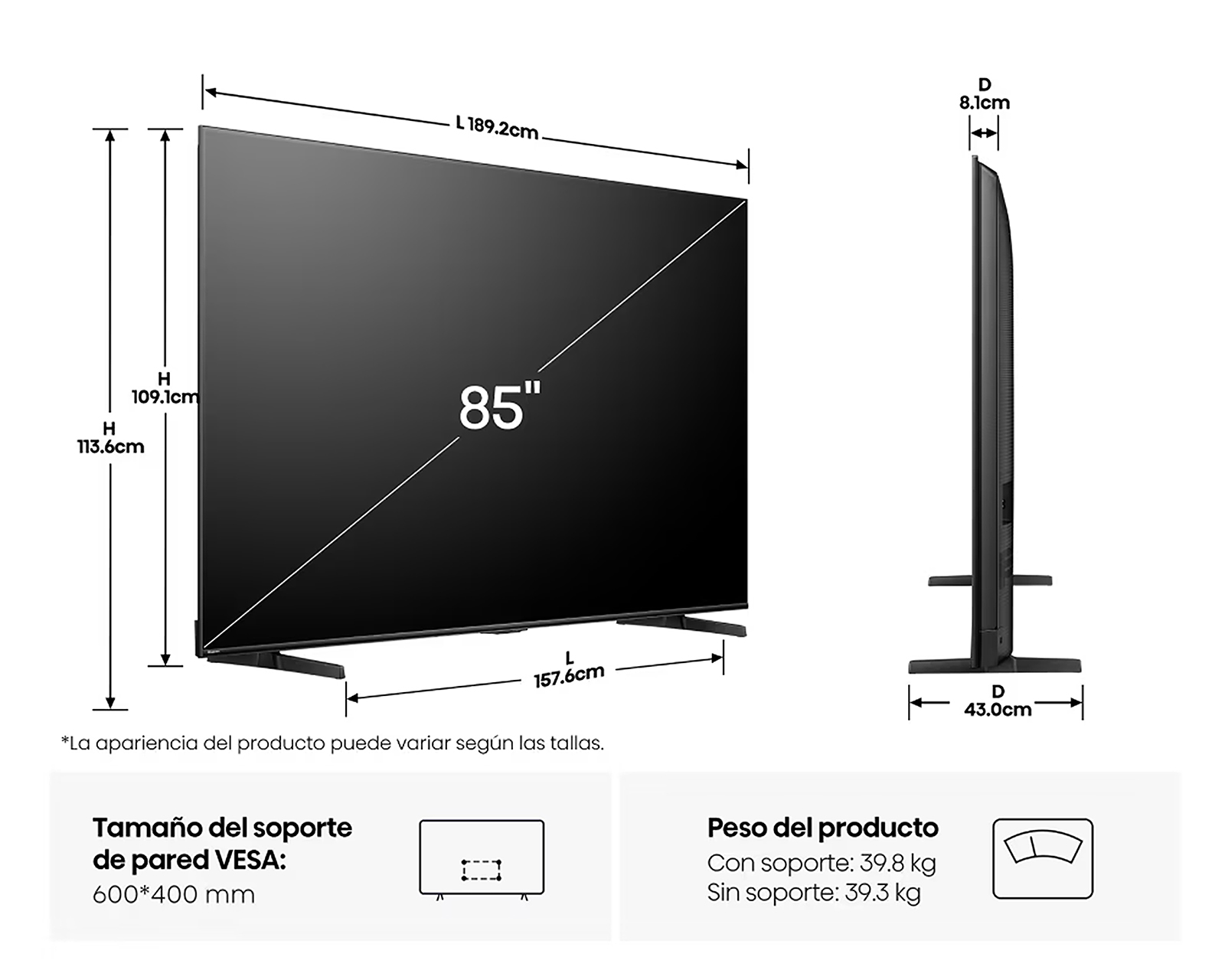 Foto 10 | Foto 10 | Pantalla Smart TV Hisense ULED MiniLED 85 Pulgadas 4K 85U7QG