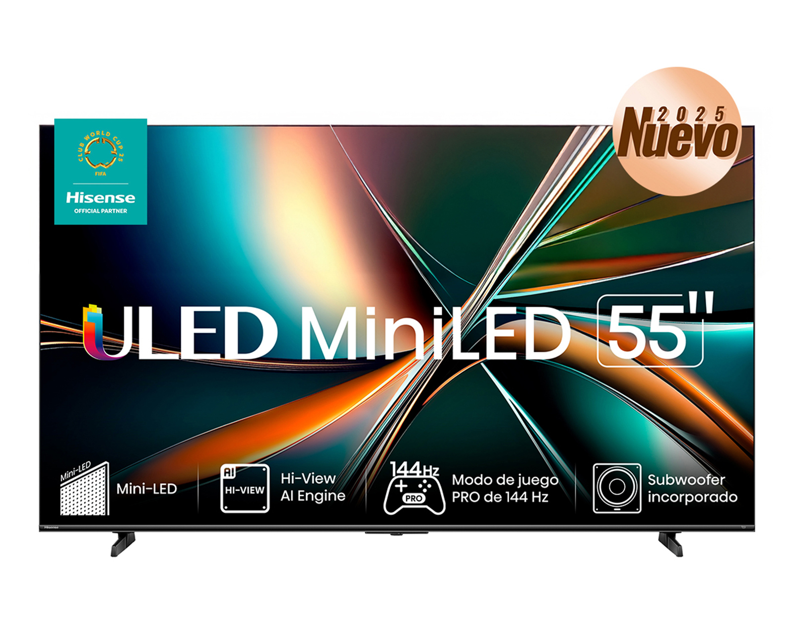 Foto 2 pulgar | Foto 1 | Pantalla Smart TV Hisense ULED MiniLED 55 pulgadas 4K 55U7QG